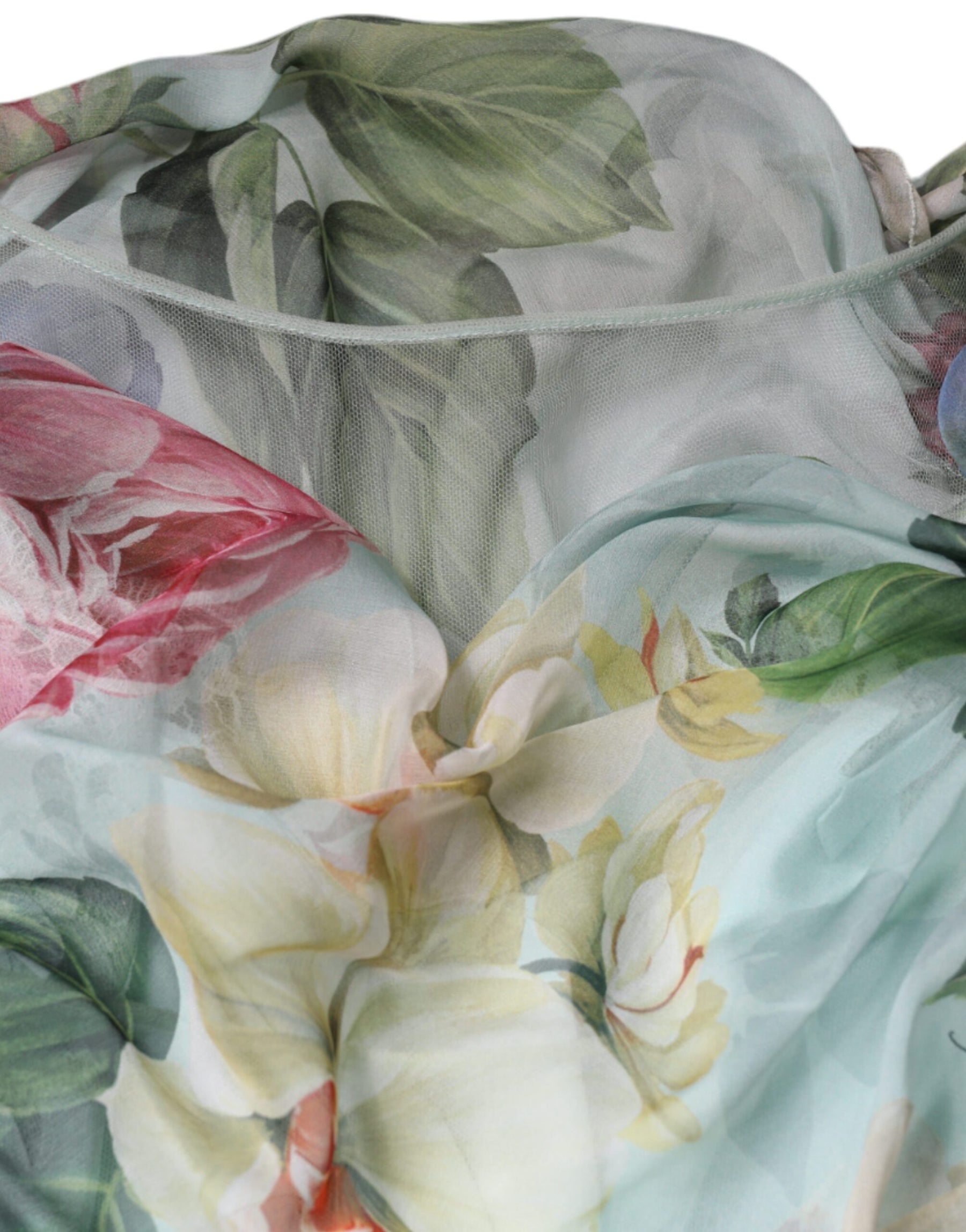 Dolce & Gabbana Blue Floral Print Tiered Long Maxi Dress | Regal Royce