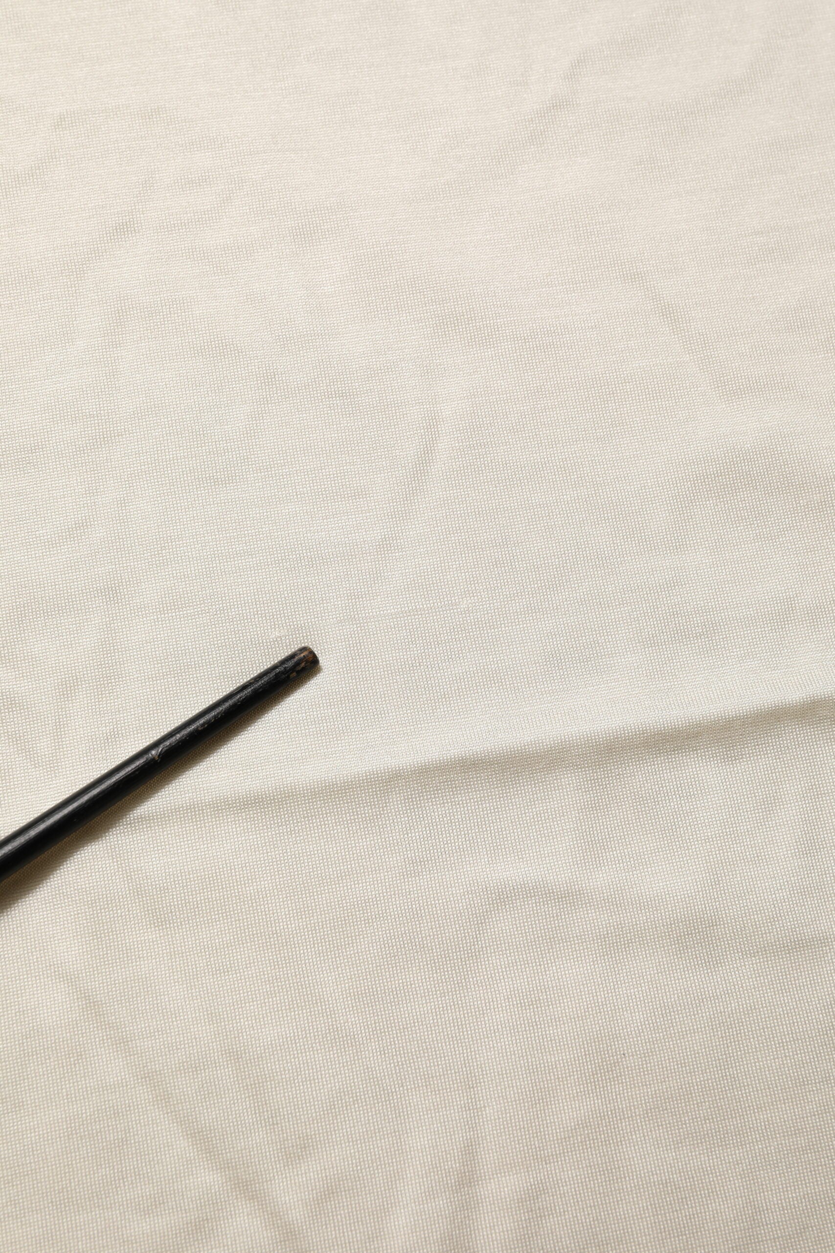 Dolce & Gabbana Off White Silk Crew Neck Short Sleeve T-shirt | Regal Royce