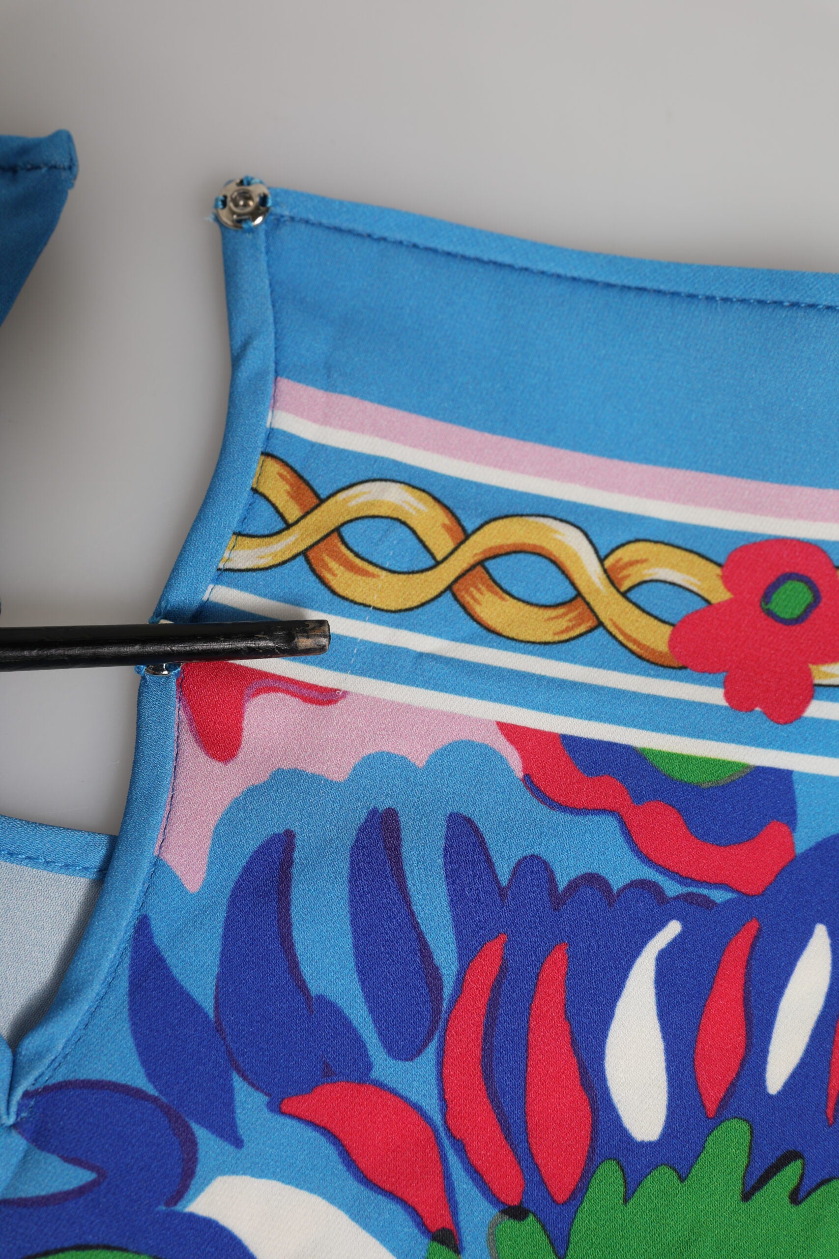 Dolce & Gabbana Multicolor Floral Printed Tunic Blouse Top | Regal Royce