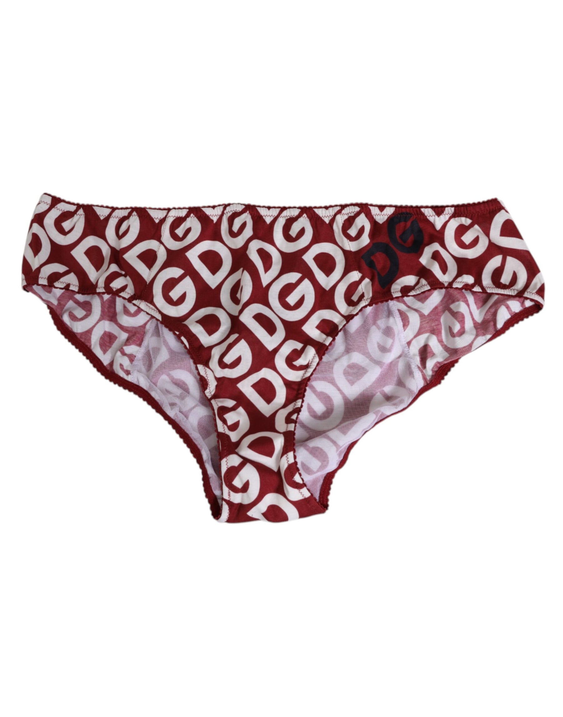 Dolce & Gabbana Bordeaux DG Logo Slip Bottom Brief Underwear | Regal Royce