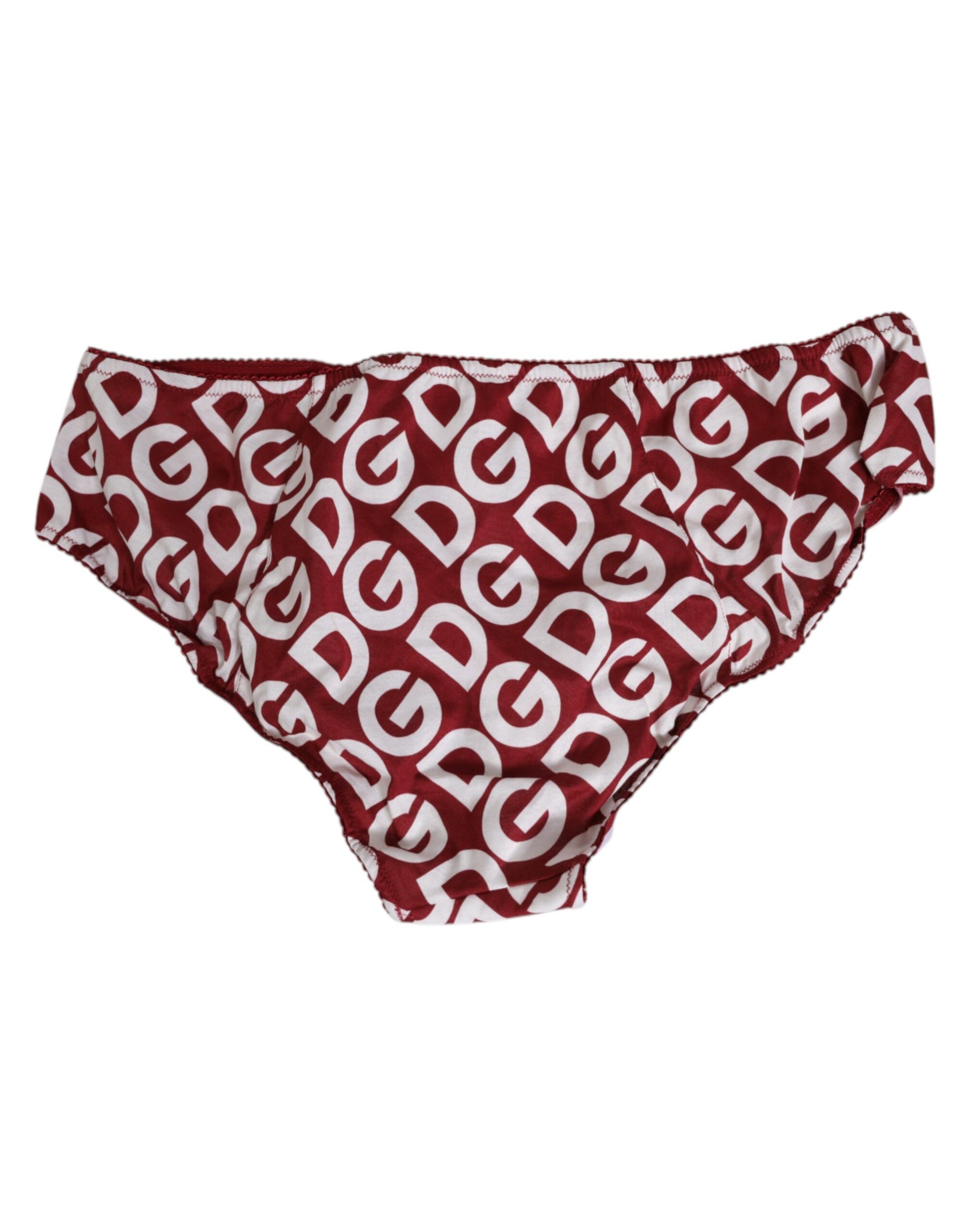 Dolce & Gabbana Bordeaux DG Logo Slip Bottom Brief Underwear | Regal Royce