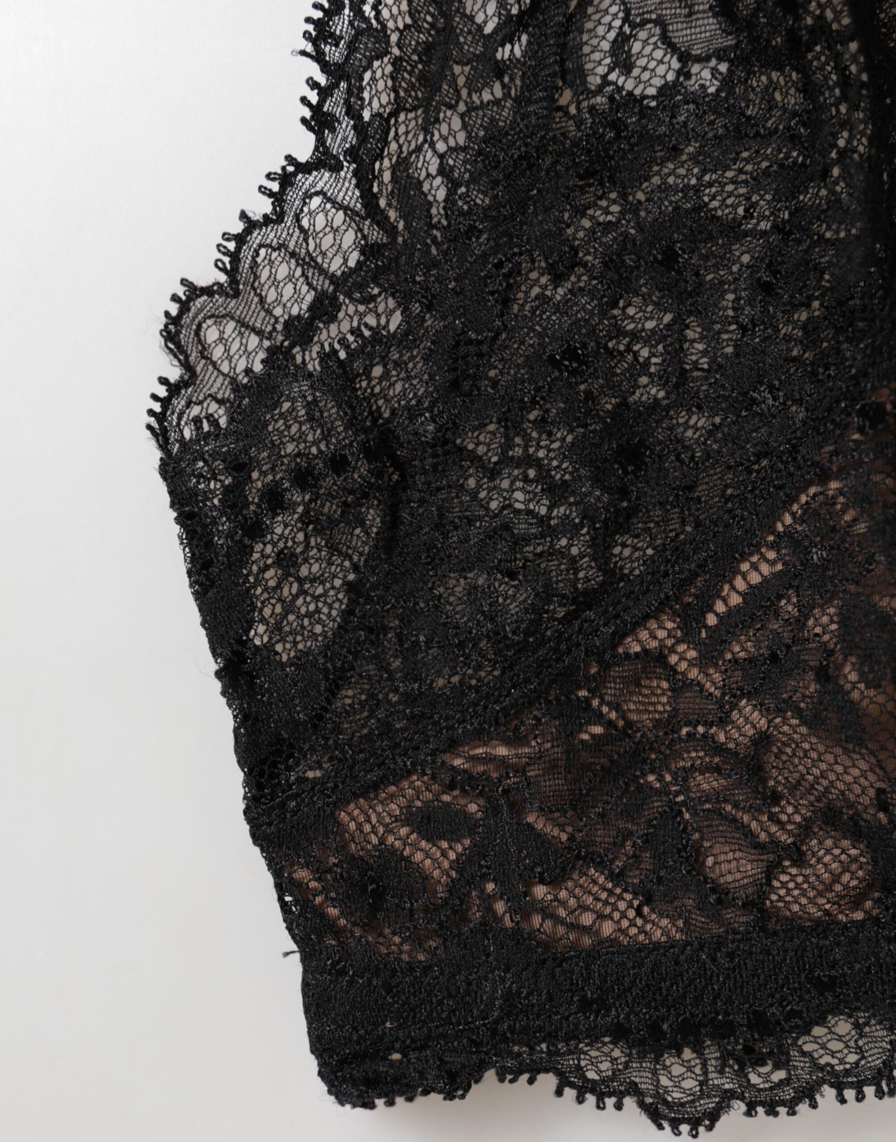 Dolce & Gabbana Black Floral Lace Mesh High Brief Panty  Underwear | Regal Royce