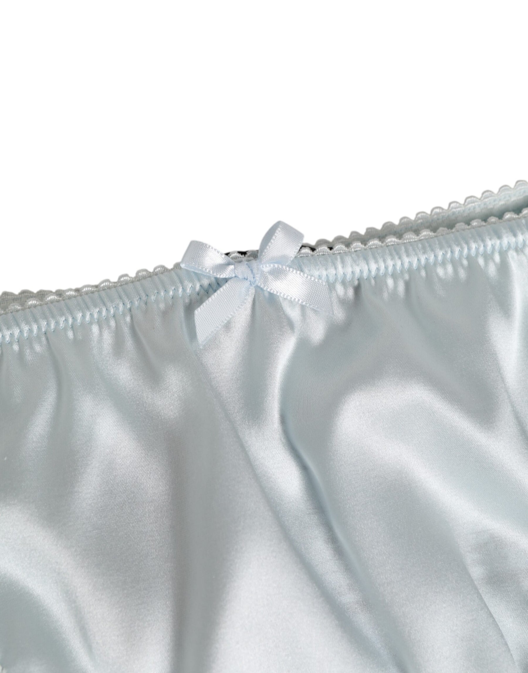 Dolce & Gabbana Gray Silk Satin Floral Lace Panty Brief Underwear | Regal Royce