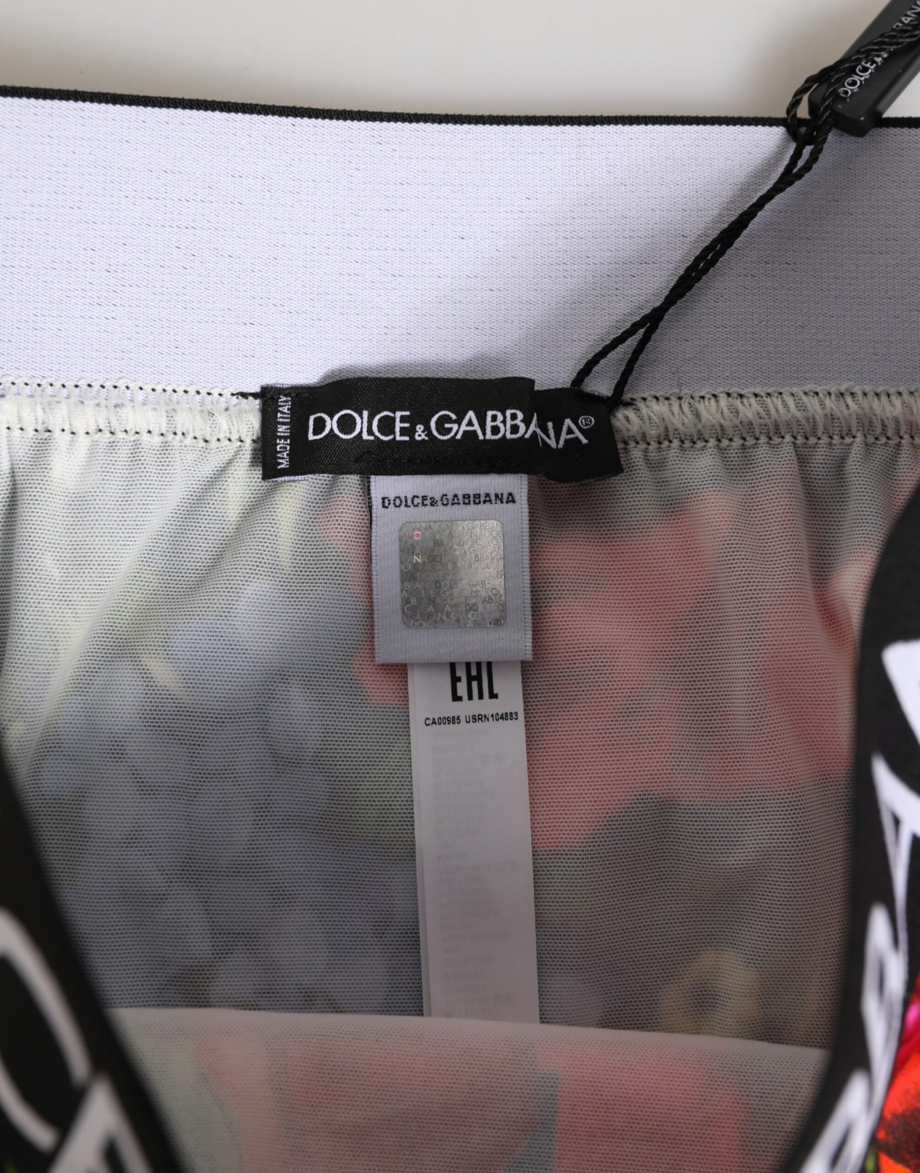 Dolce & Gabbana Multicolor Floral Print High Waist Panty Underwear | Regal Royce