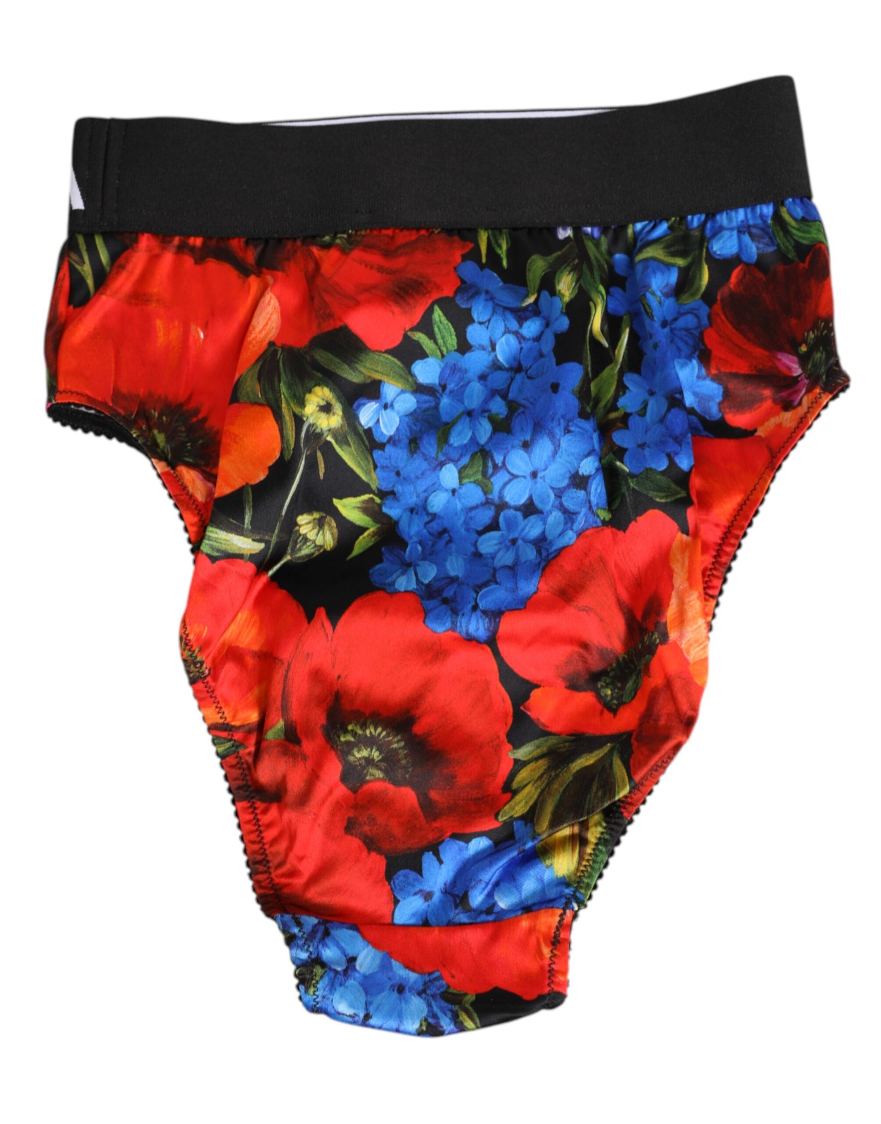 Dolce & Gabbana Multicolor Floral Print High Waist Panty Underwear | Regal Royce