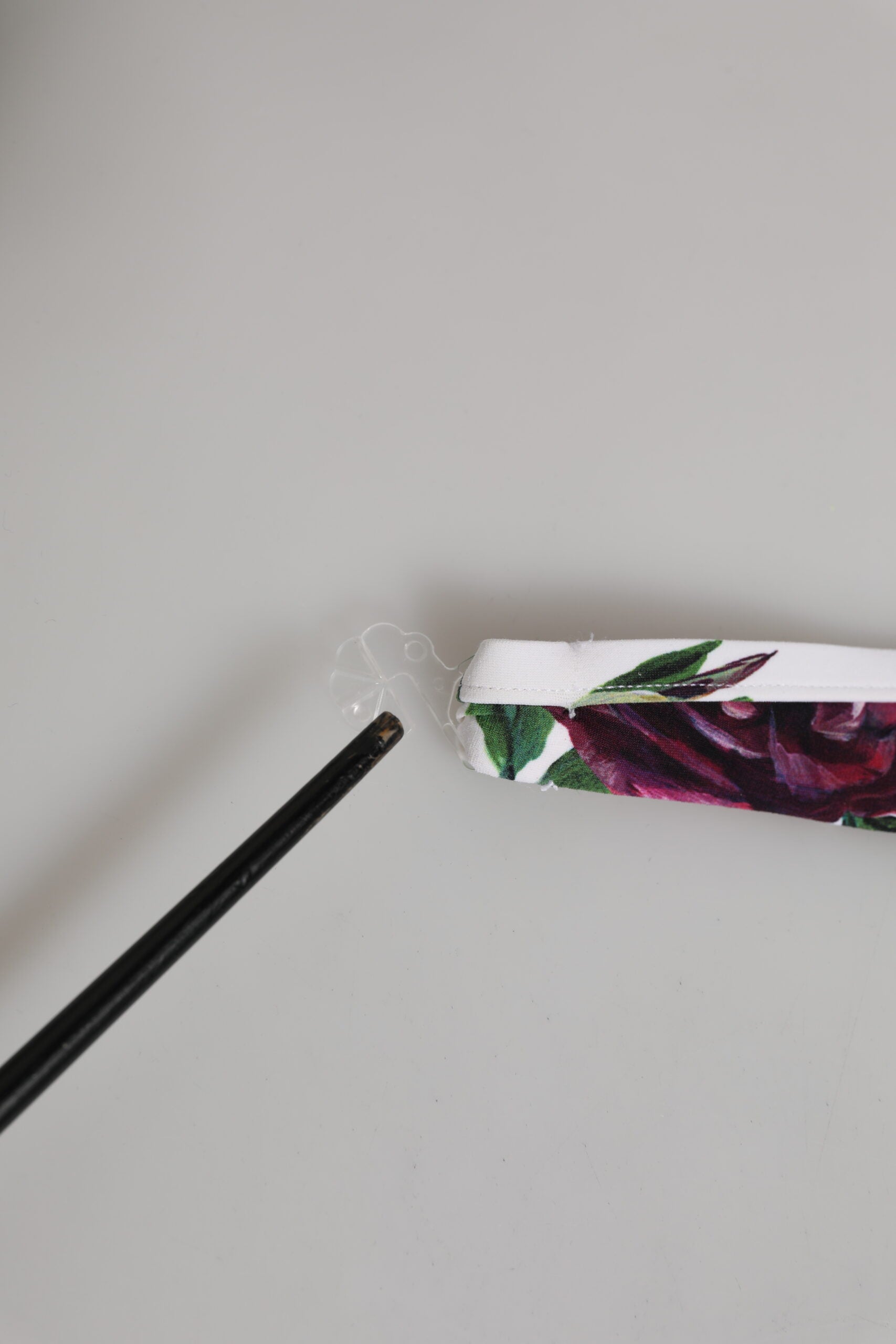 Dolce & Gabbana White Floral Print Halter Bikini Top Swimwear | Regal Royce