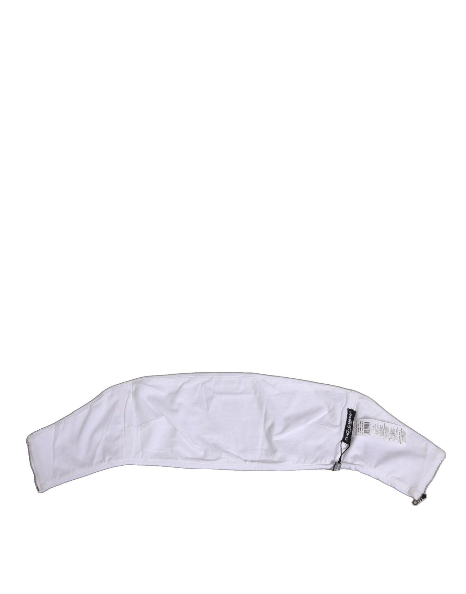 Dolce & Gabbana White Nylon Strapless Corset Top Underwear | Regal Royce