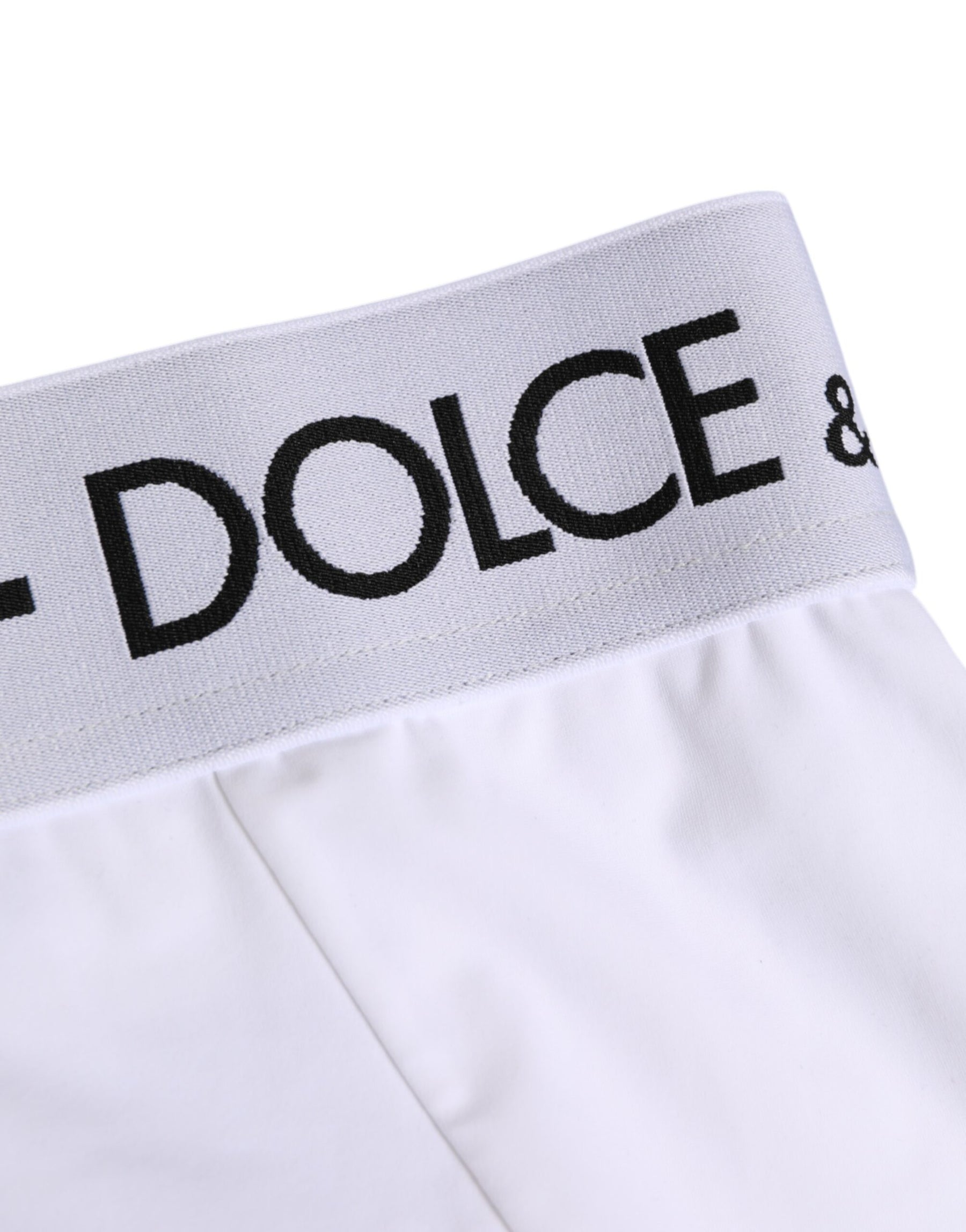 Dolce & Gabbana White Nylon Logo Waistband Panty Underwear | Regal Royce