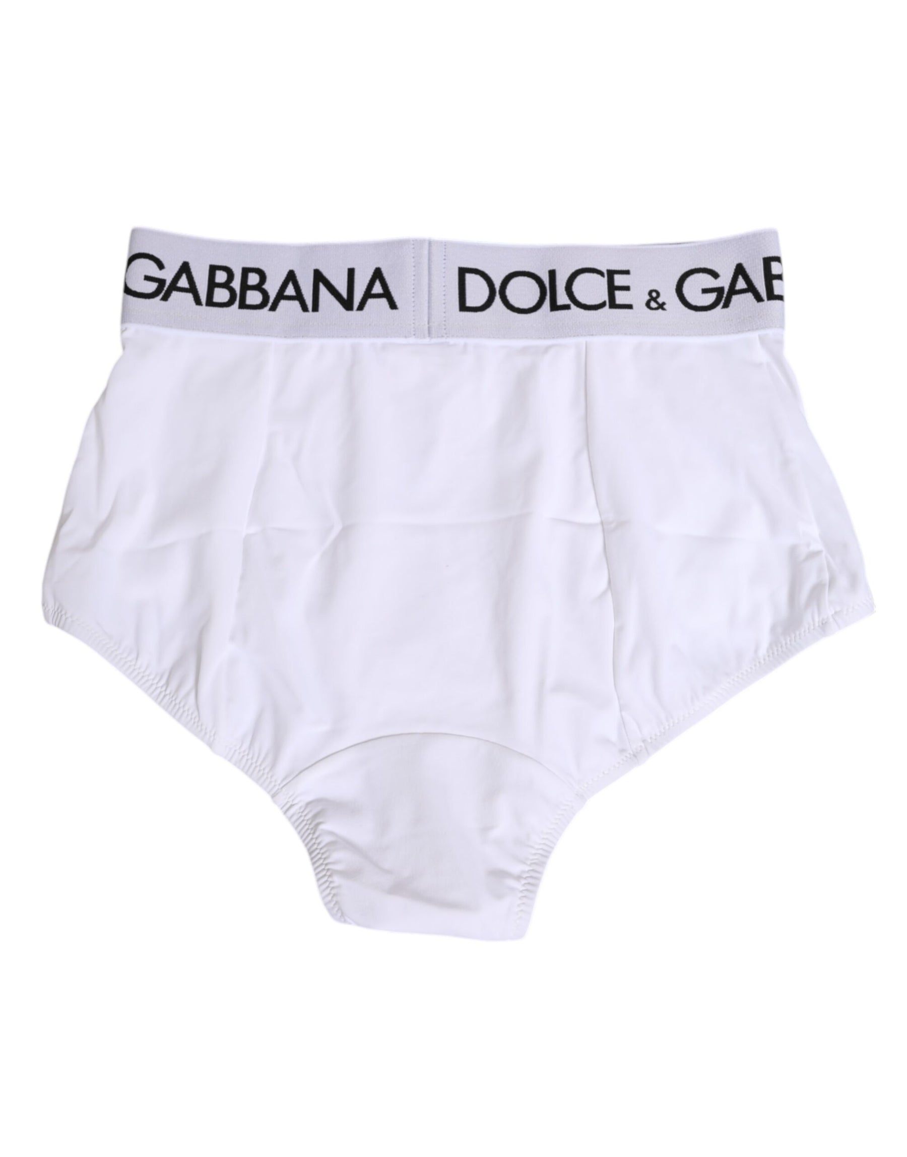 Dolce & Gabbana White Nylon Logo Waistband Panty Underwear | Regal Royce