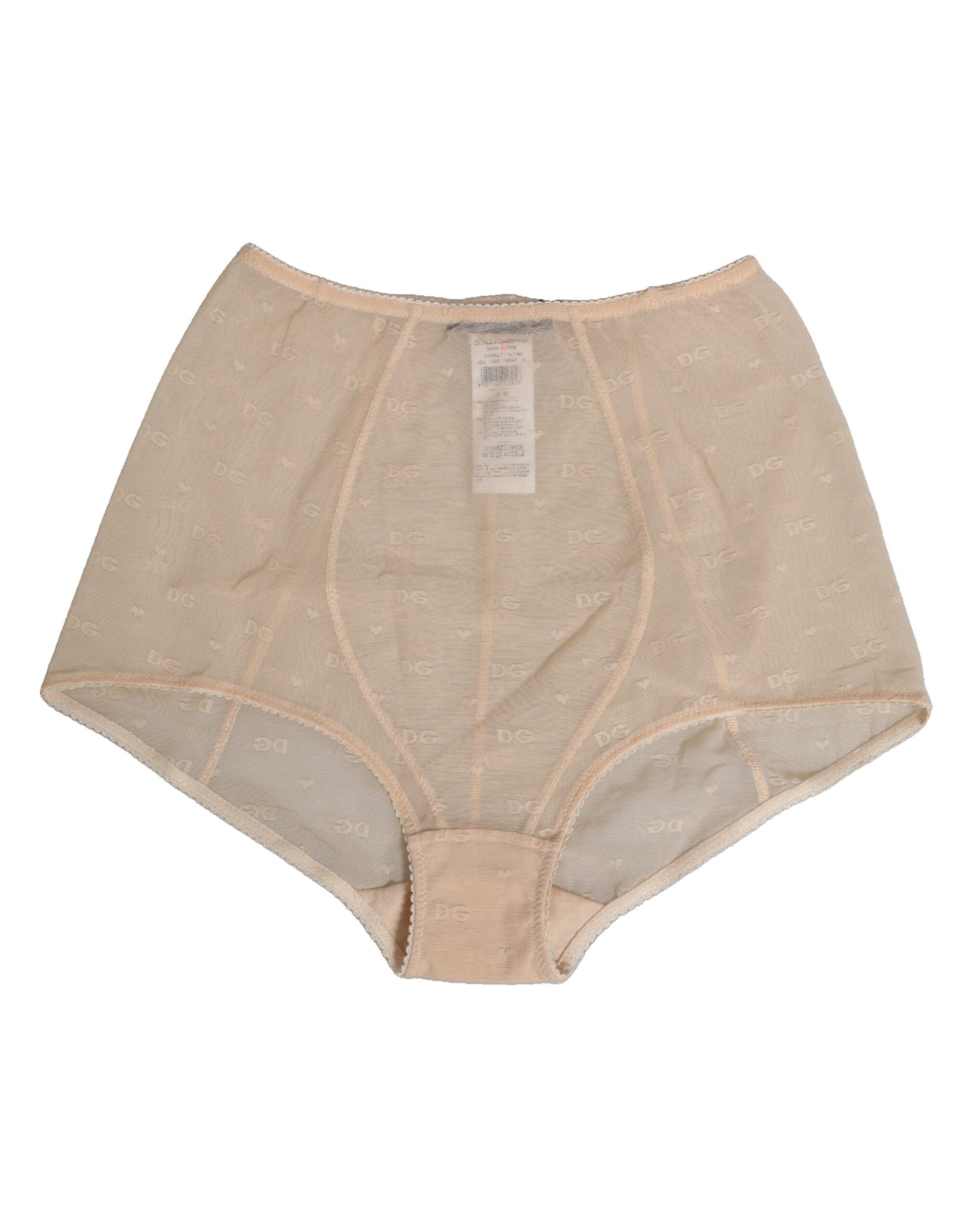 Dolce & Gabbana Beige Nylon High Waist Girdle Panty Underwear | Regal Royce