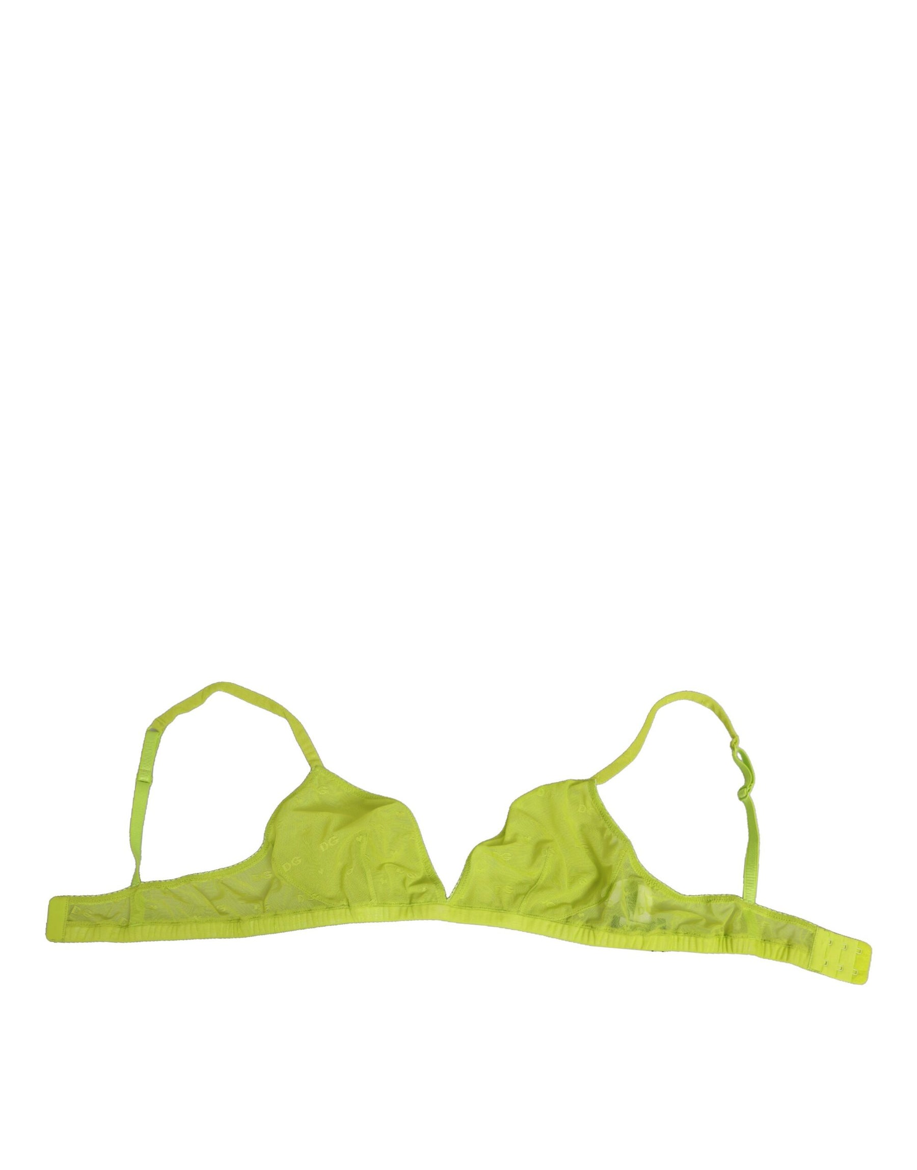 Dolce & Gabbana Yellow Green Nylon Soft Cup Brassiere  Underwear | Regal Royce
