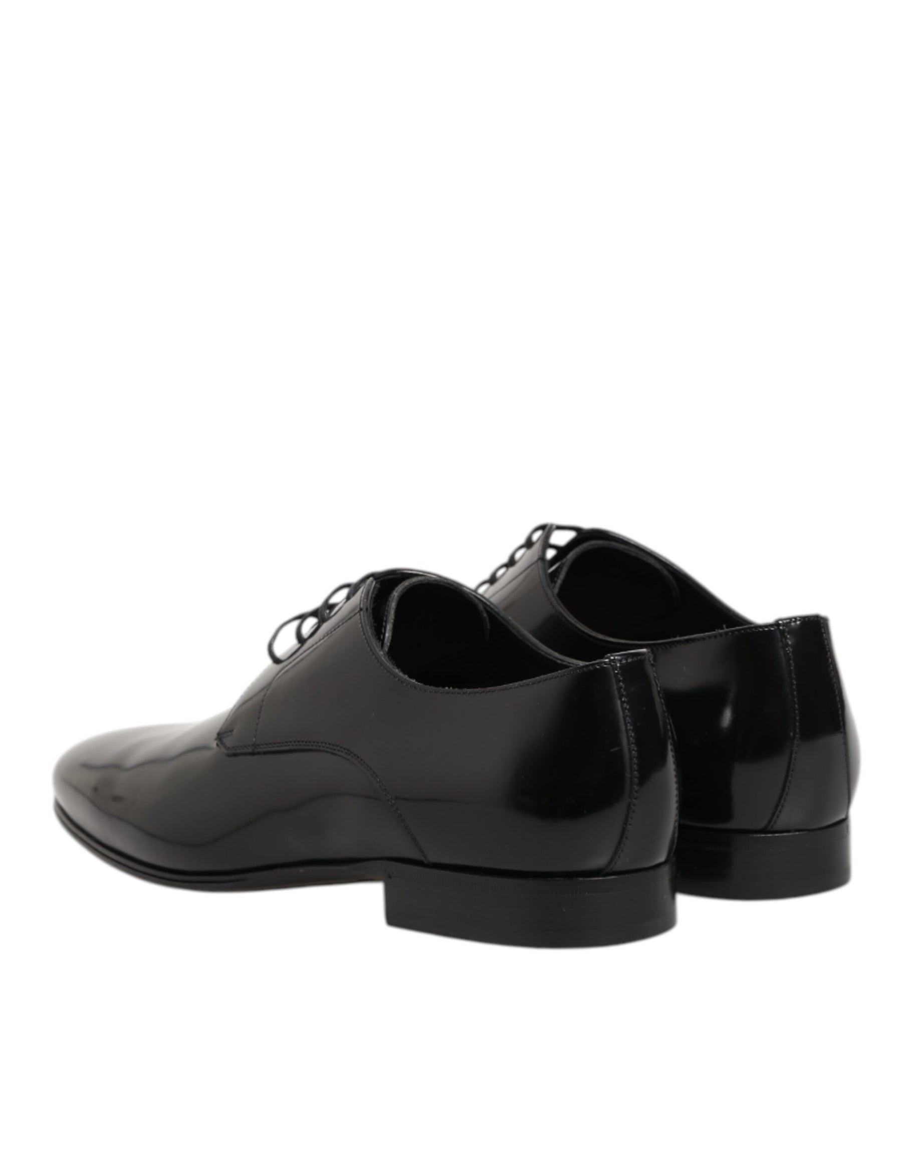 Dolce & Gabbana Black Calfskin Leather Derby Men Dress Shoes | Regal Royce