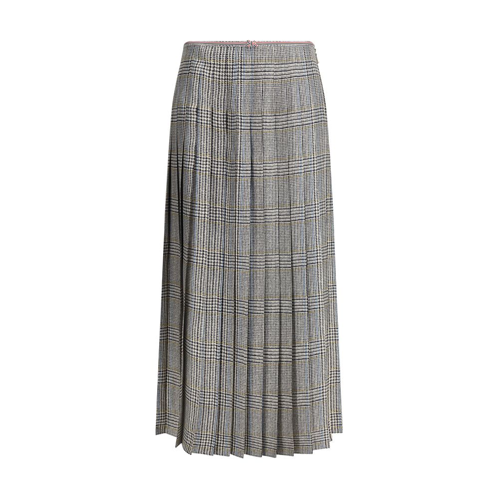 Thom Browne Multicolor Silk Midi Skirt | Regal Royce