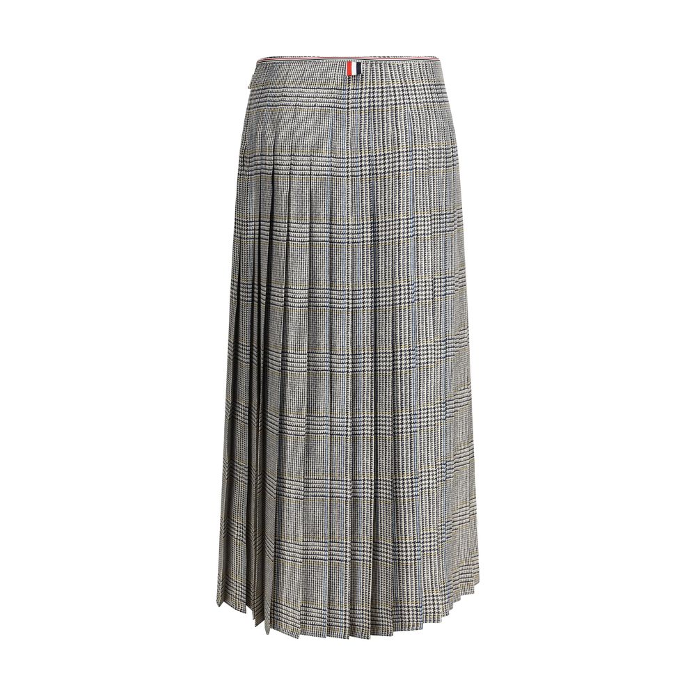 Thom Browne Multicolor Silk Midi Skirt | Regal Royce