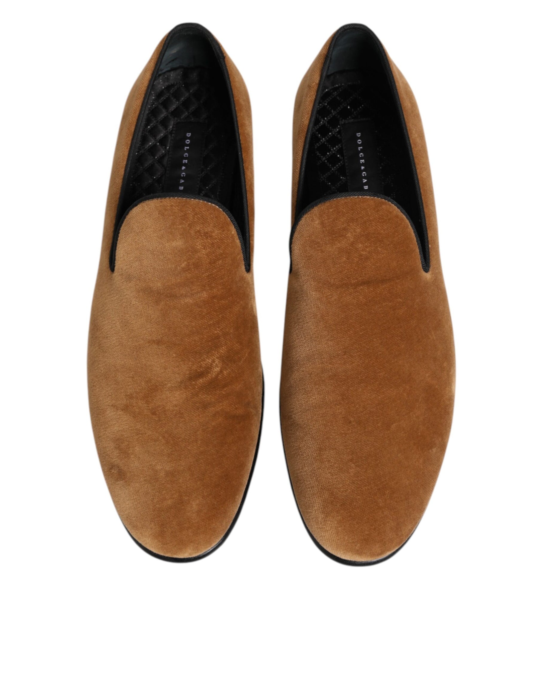 Dolce & Gabbana Brown Suede Slip On Men Loafers Formal Shoes | Regal Royce