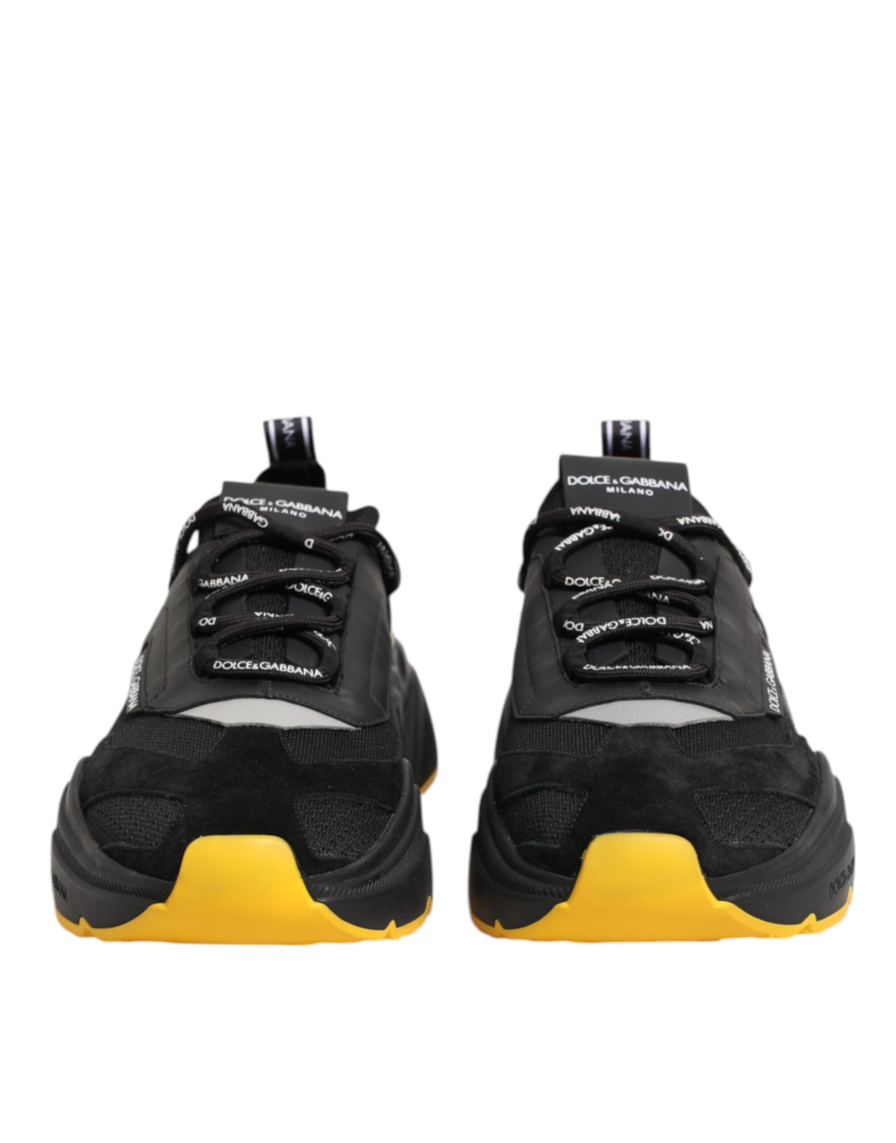 Dolce & Gabbana Black Daymaster Low Top Men Sneakers Shoes | Regal Royce