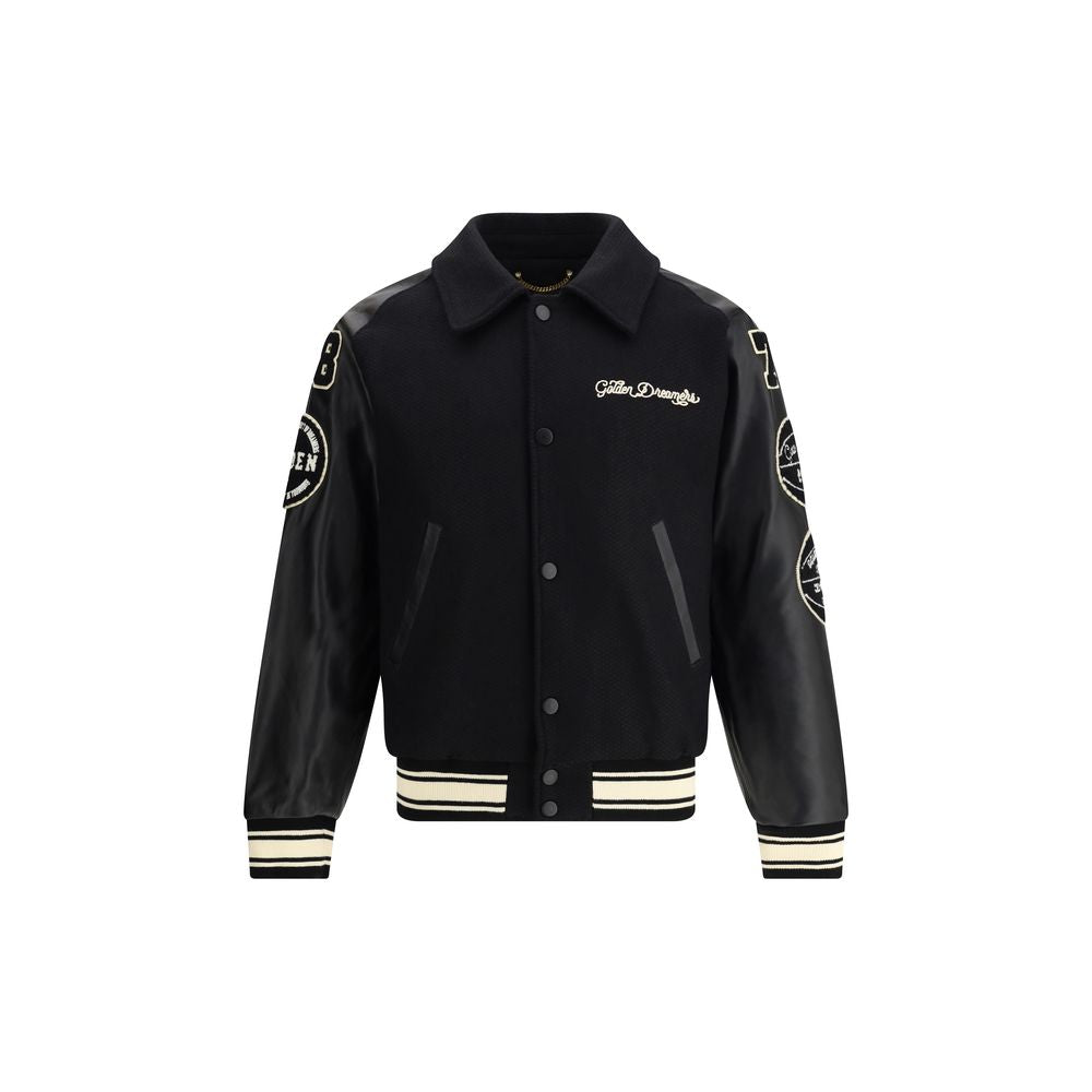 Golden Goose Black Fleece Wool Bomber | Regal Royce