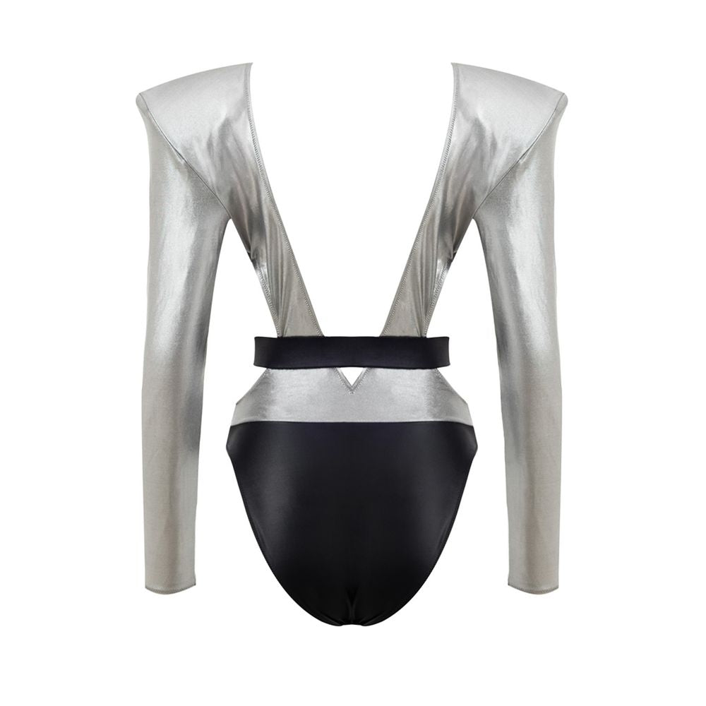 Dolce & Gabbana Gray Viscose One-Piece Swimsuit | Regal Royce