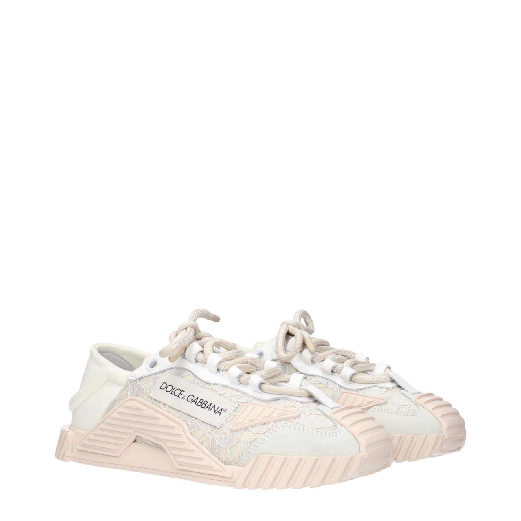 Dolce & Gabbana Gray Fabric Sneakers | Regal Royce