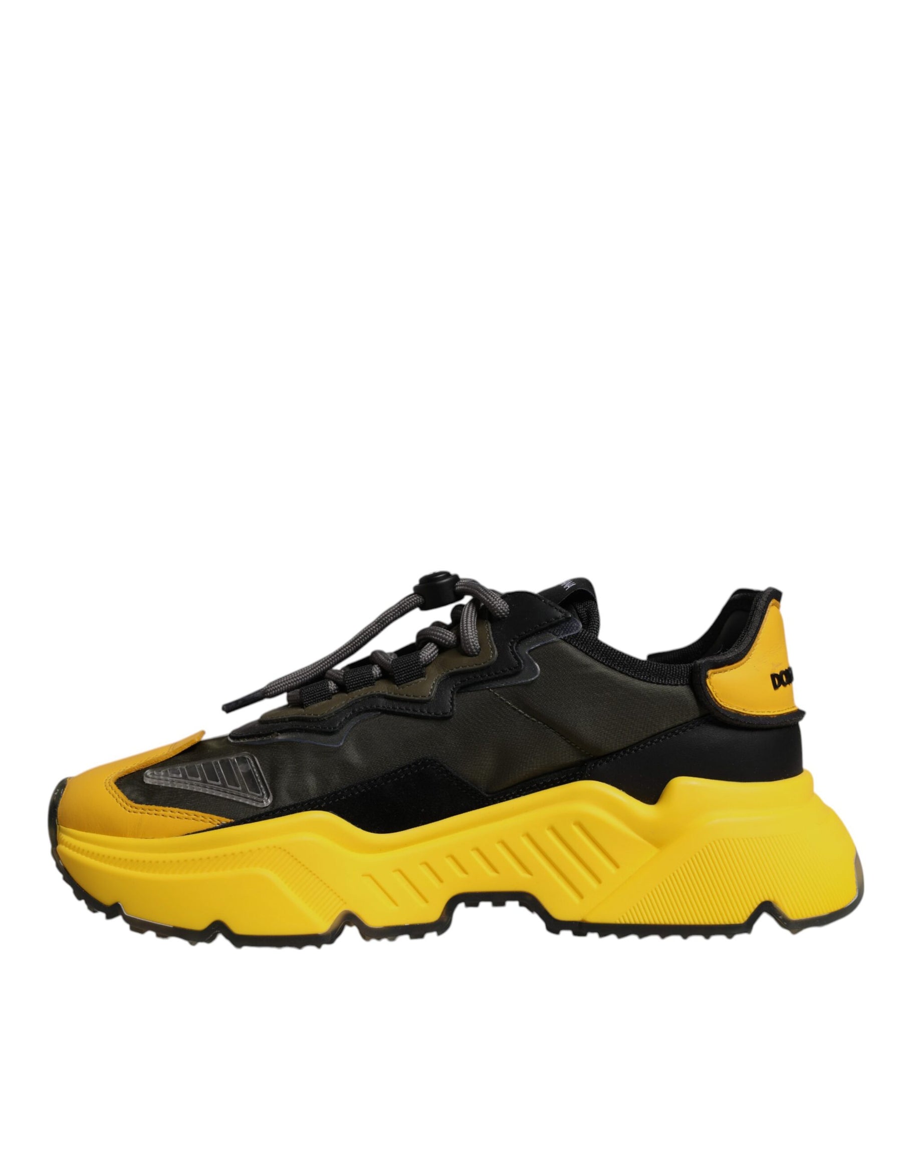 Dolce & Gabbana Black Yellow Daymaster Low Top Sneakers  Shoes | Regal Royce