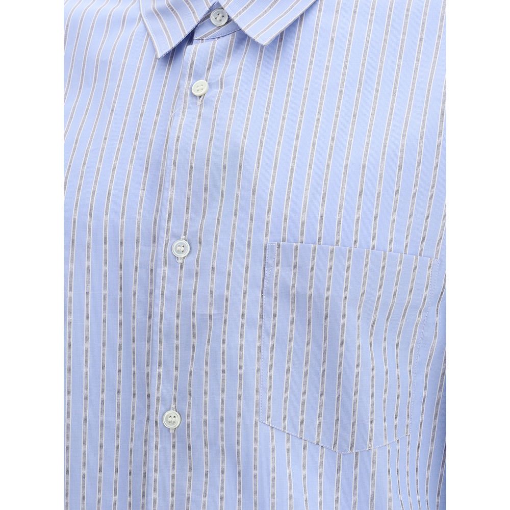 Comme Des Garçons Light Blue Cotton Pattern Shirt | Regal Royce