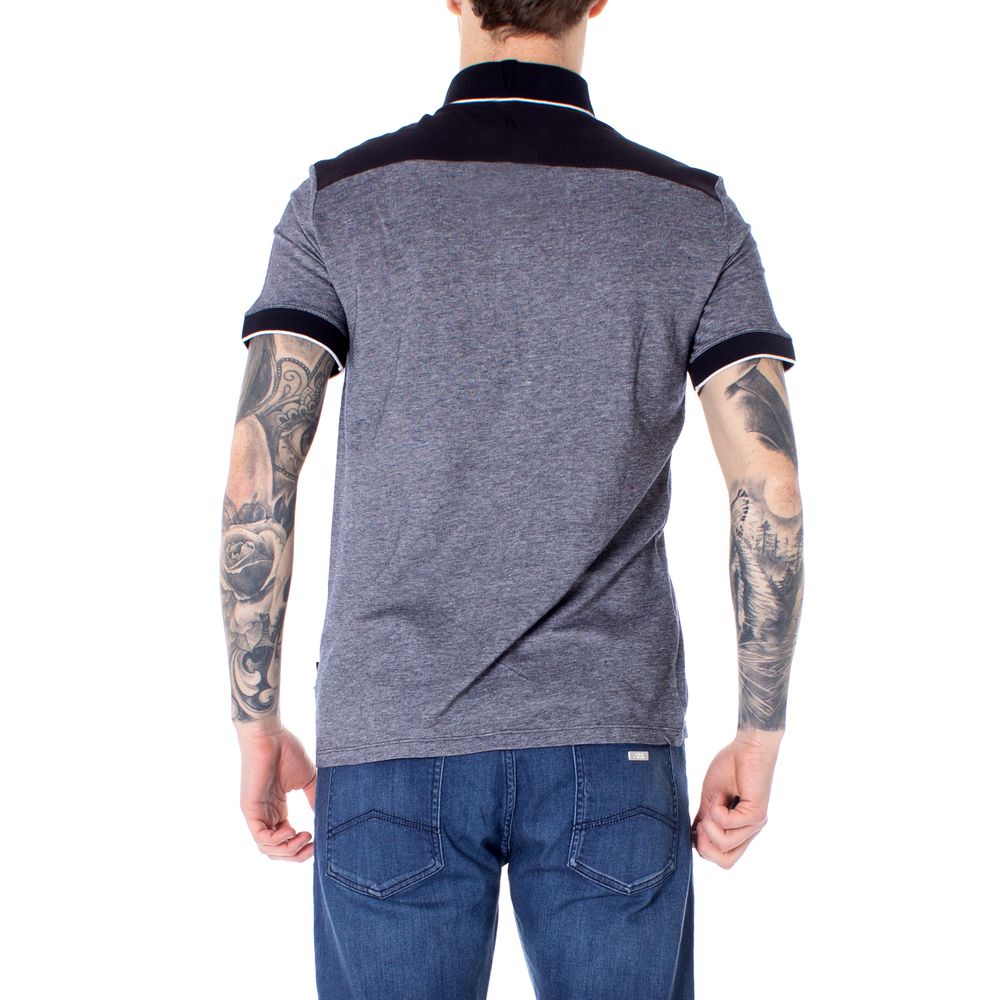 Armani Exchange Blue Cotton Polo Shirt | Regal Royce