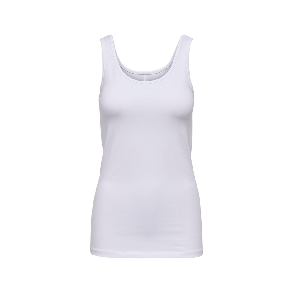 Only White Cotton Tank Tops | Regal Royce