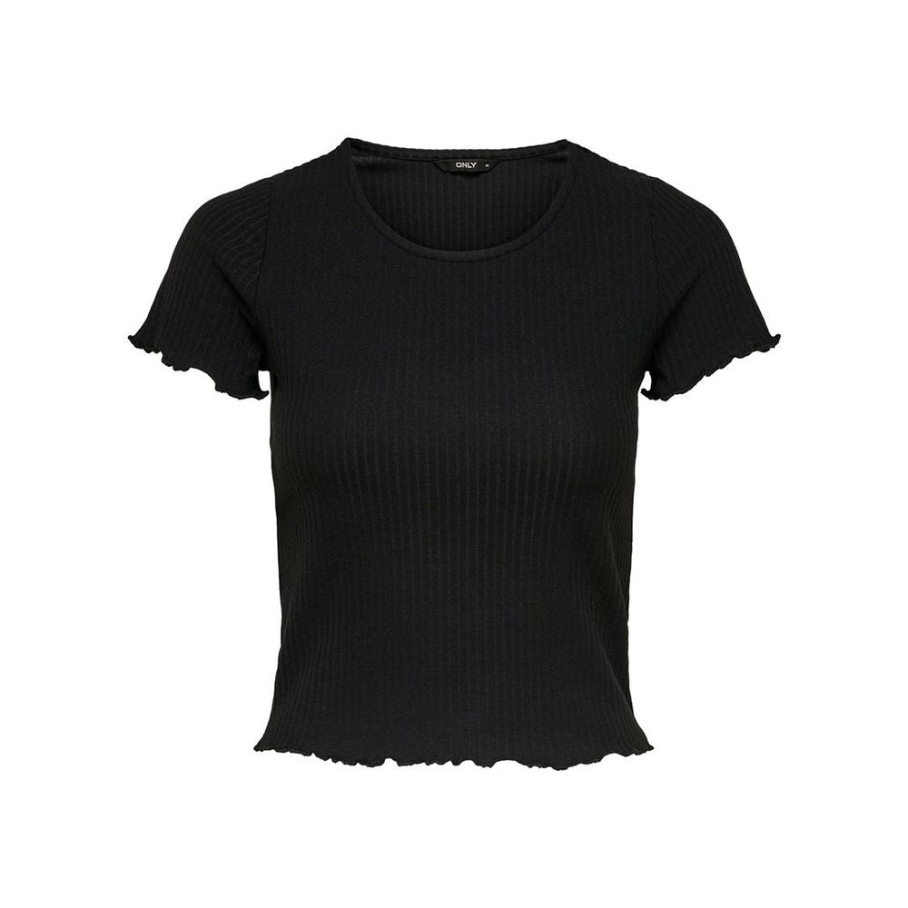 Only Black Polyester T-Shirt | Regal Royce