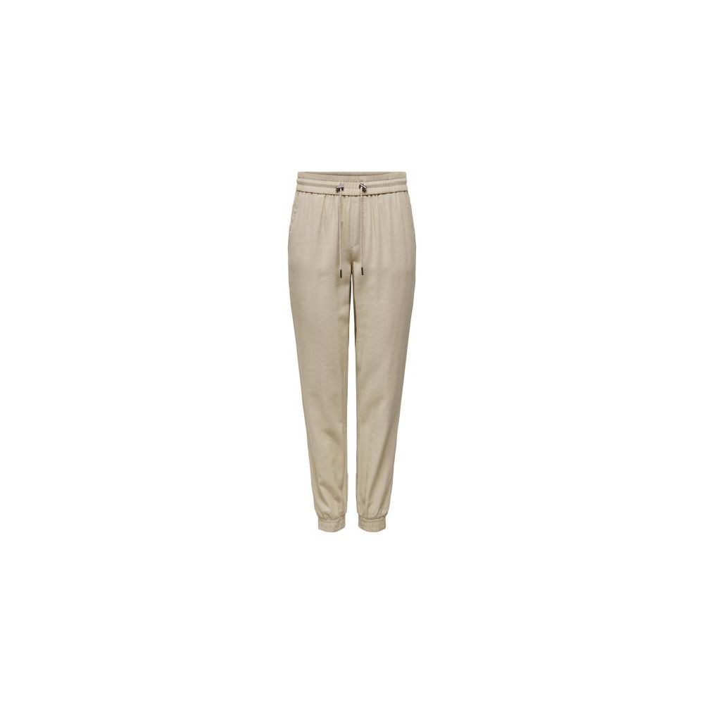Only Beige Viscose Casual Pants | Regal Royce