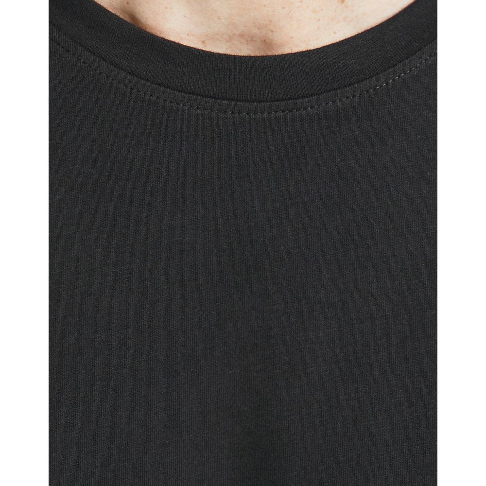 Jack Jones Black Cotton Long Sleeve T-Shirt | Regal Royce