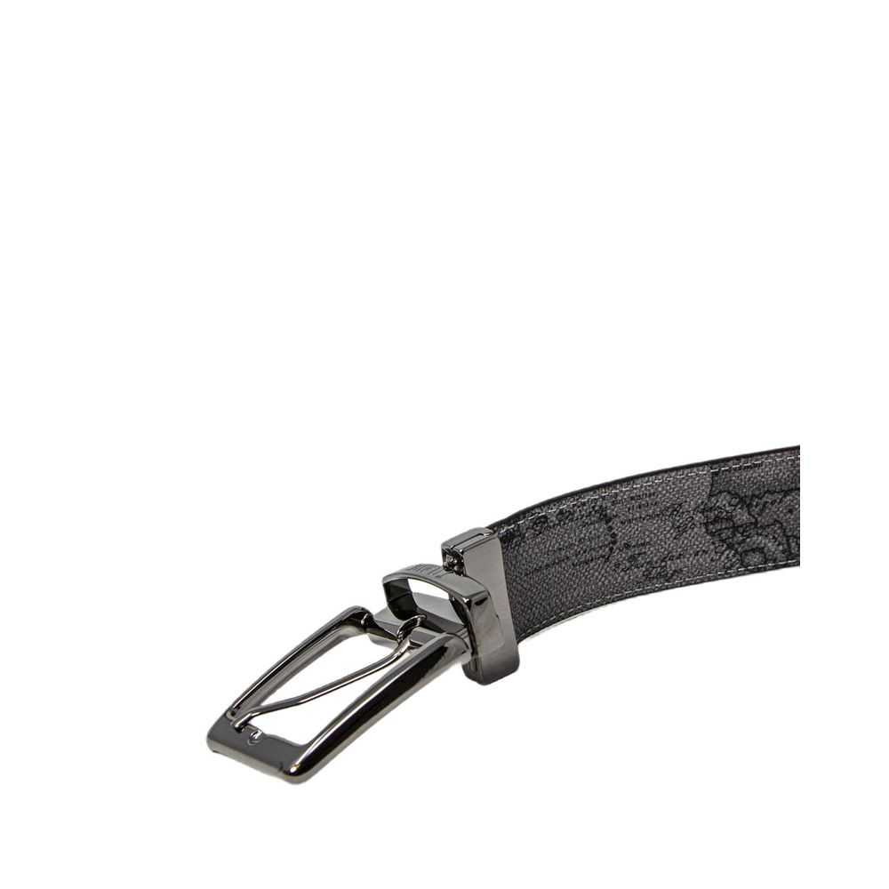 Alviero Martini Prima Classe Black Leather Regular Belt