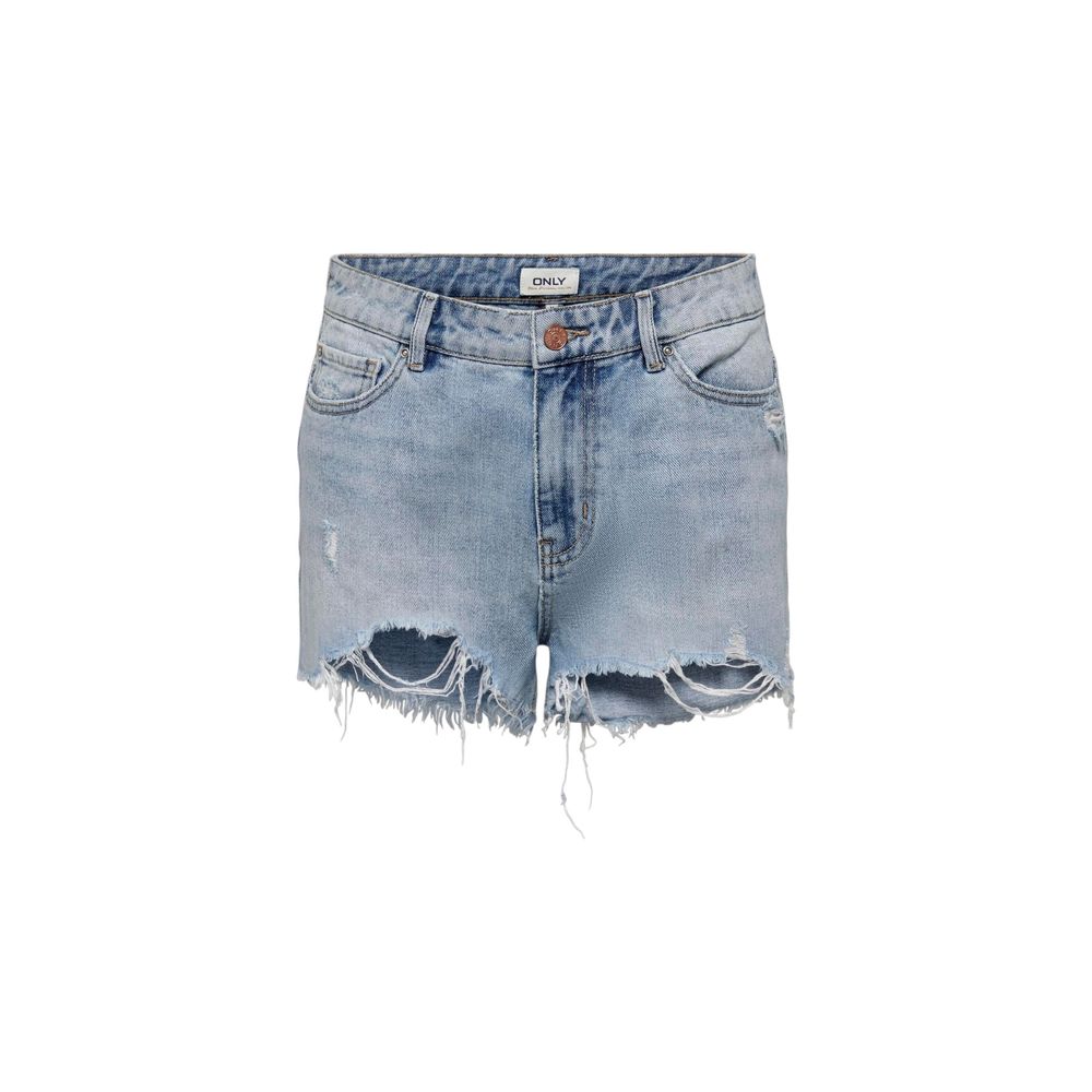 Only Light Blue Cotton Shorts | Regal Royce