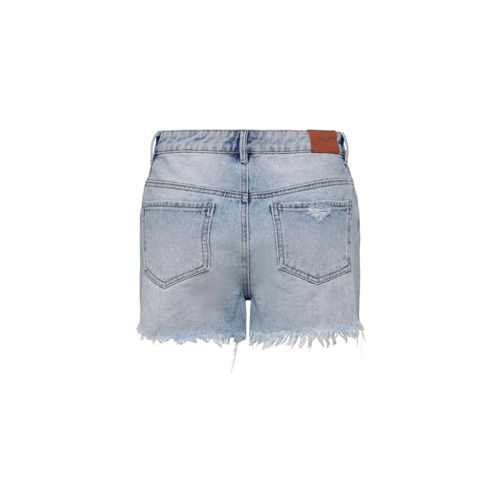 Only Light Blue Cotton Shorts | Regal Royce