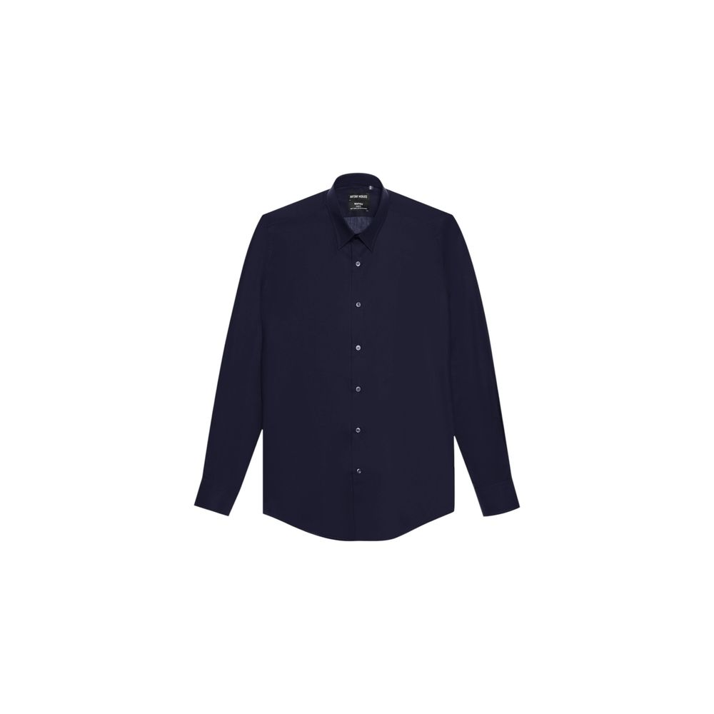 Antony Morato Blue Cotton Dress Shirt | Regal Royce