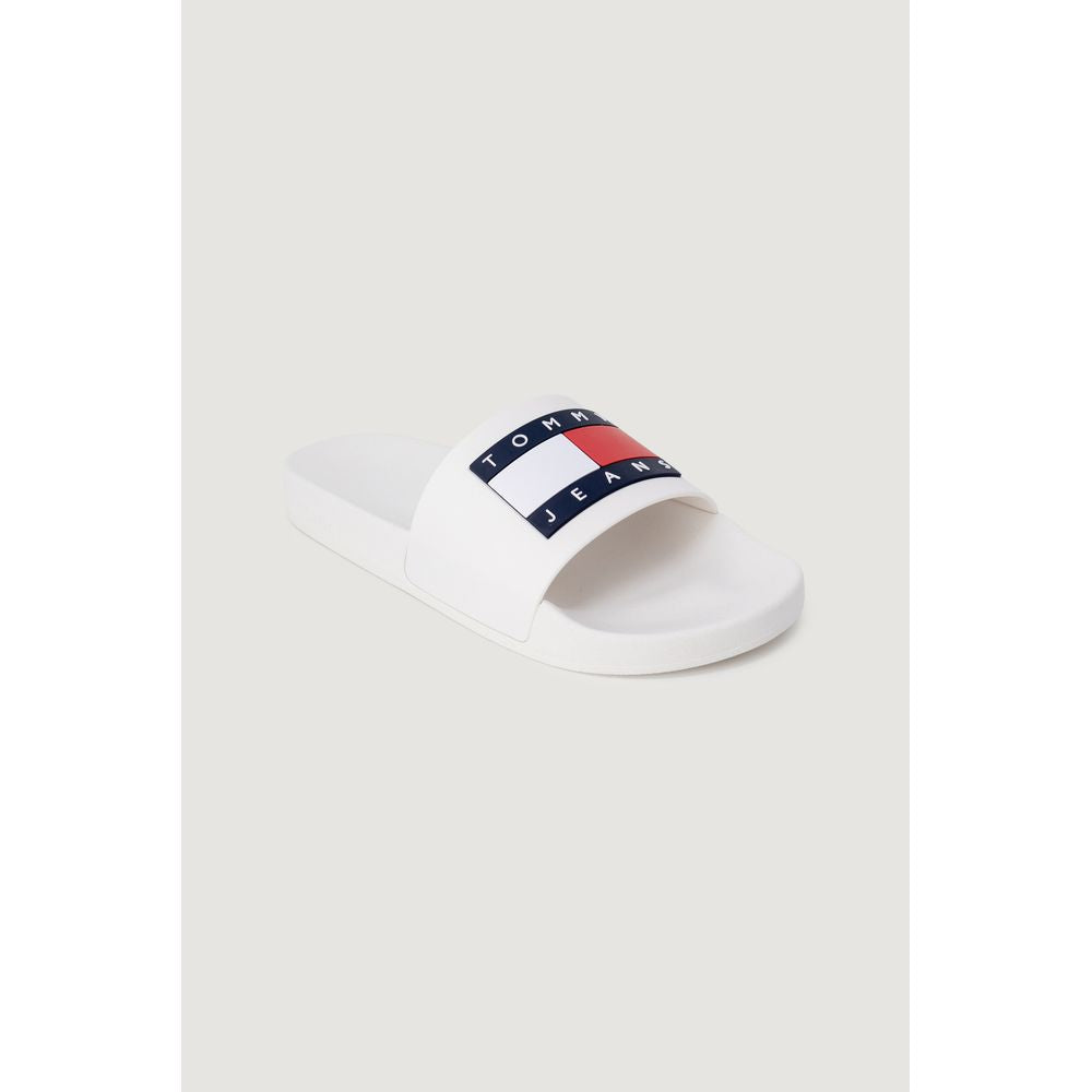 Tommy Hilfiger Jeans White Polyethylene Slippers | Regal Royce