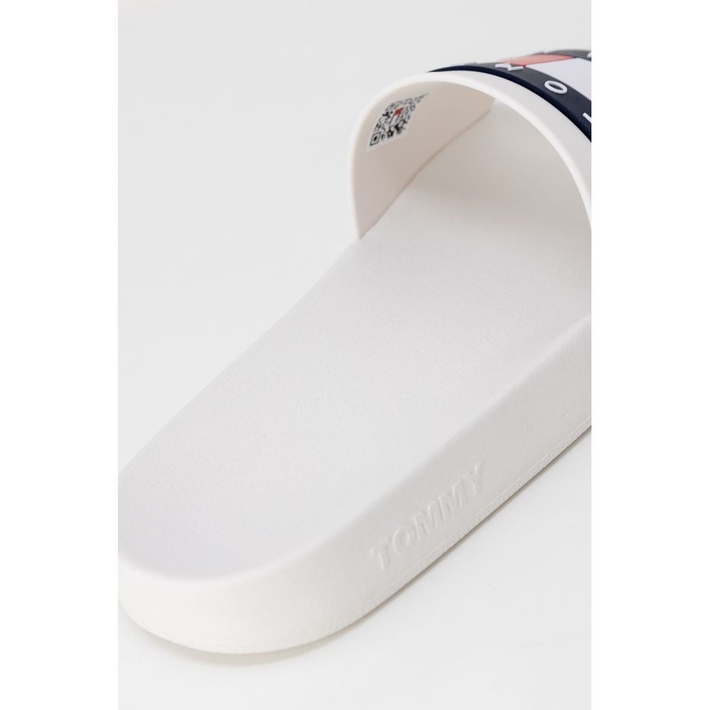 Tommy Hilfiger Jeans White Polyethylene Slippers