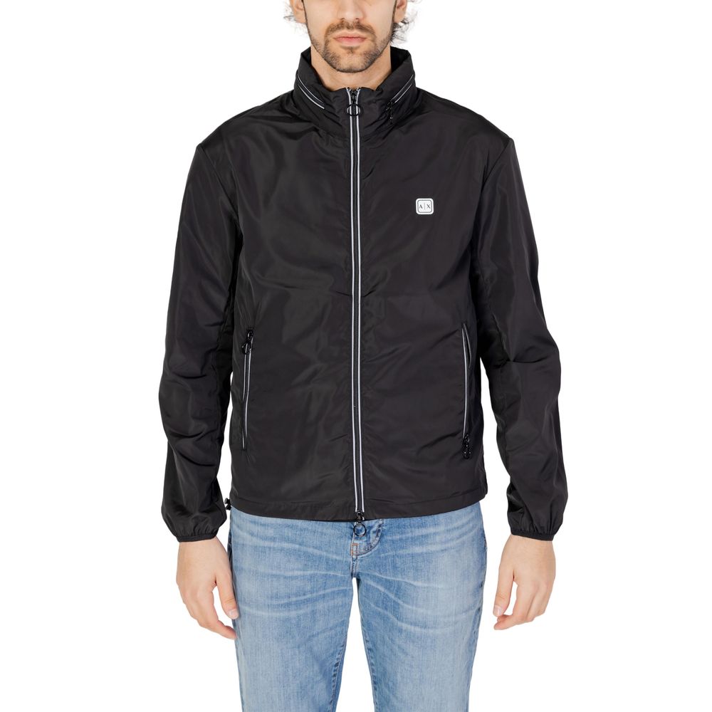 Armani Exchange Black Polyester Shell Jacket | Regal Royce