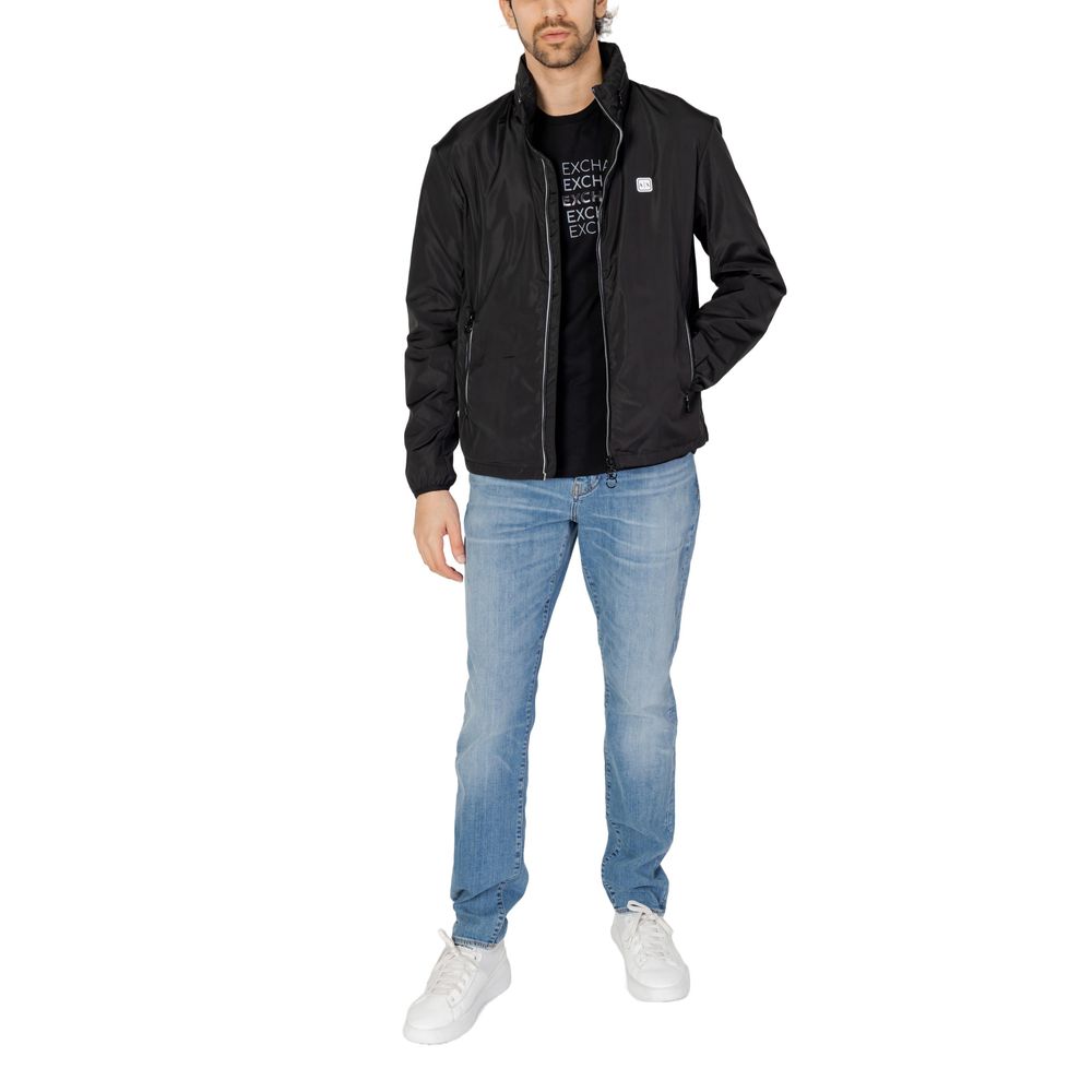 Armani Exchange Black Polyester Shell Jacket | Regal Royce