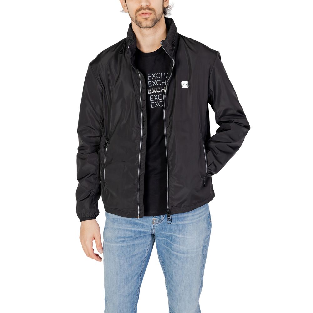 Armani Exchange Black Polyester Shell Jacket | Regal Royce
