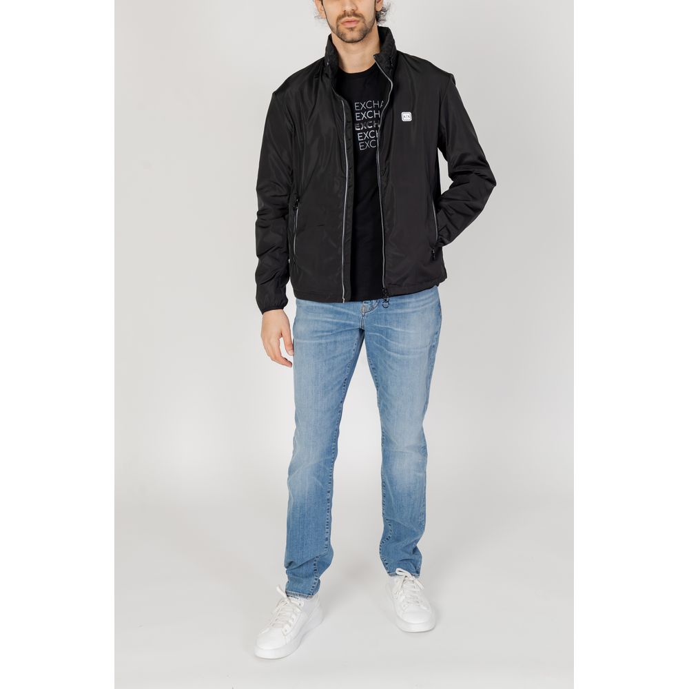 Armani Exchange Black Polyester Shell Jacket | Regal Royce
