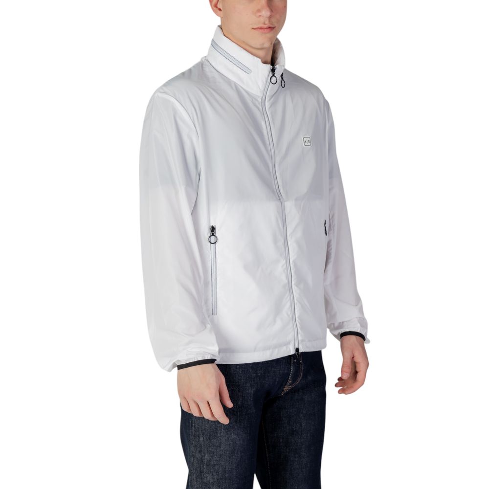 Armani Exchange White Polyester Shell Jacket | Regal Royce