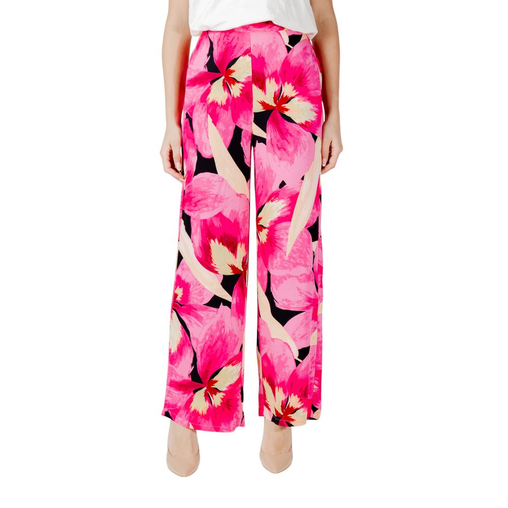 Only Pink Viscose Casual Pants | Regal Royce