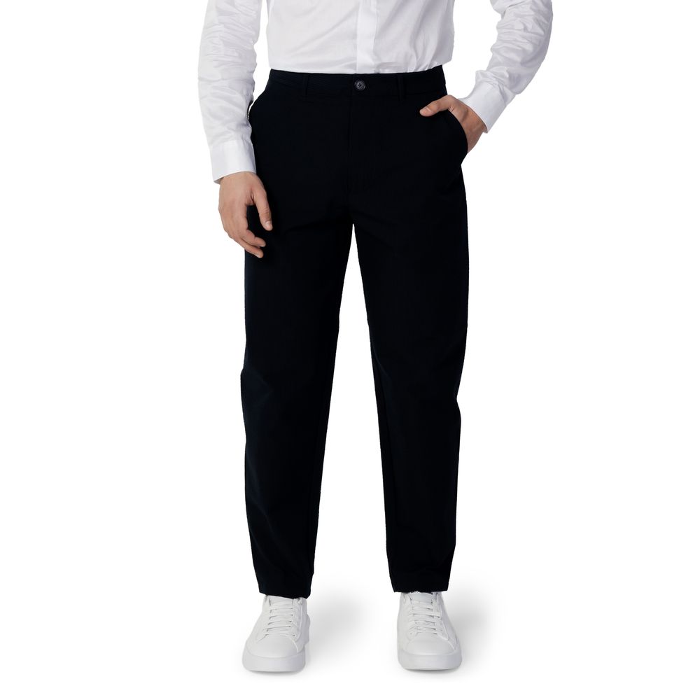 Armani Exchange Blue Cotton Casual Pants | Regal Royce