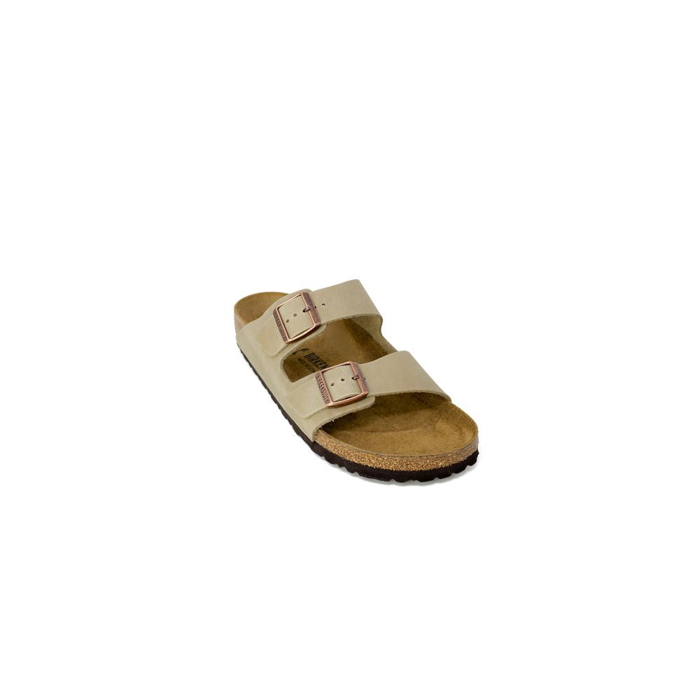Birkenstock Beige Synthetic Slippers | Regal Royce