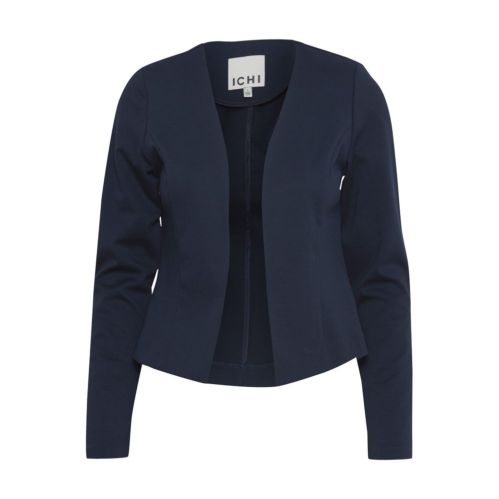ICHI Blue Polyester Blazer | Regal Royce