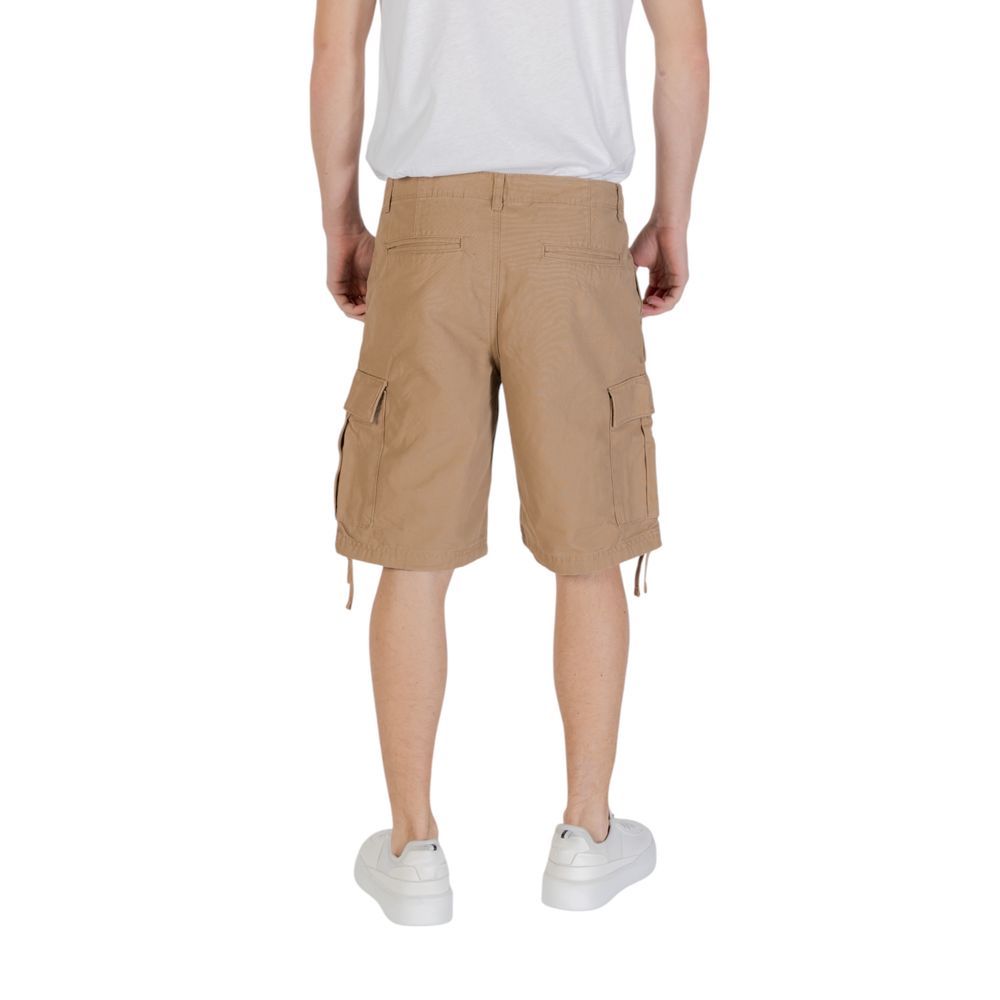 Jack Jones Beige Cotton Bermuda Shorts | Regal Royce