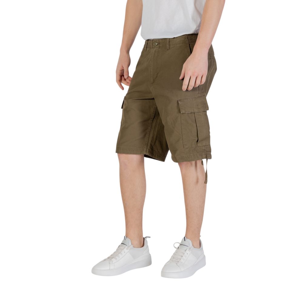 Jack Jones Green Cotton Bermuda Shorts | Regal Royce
