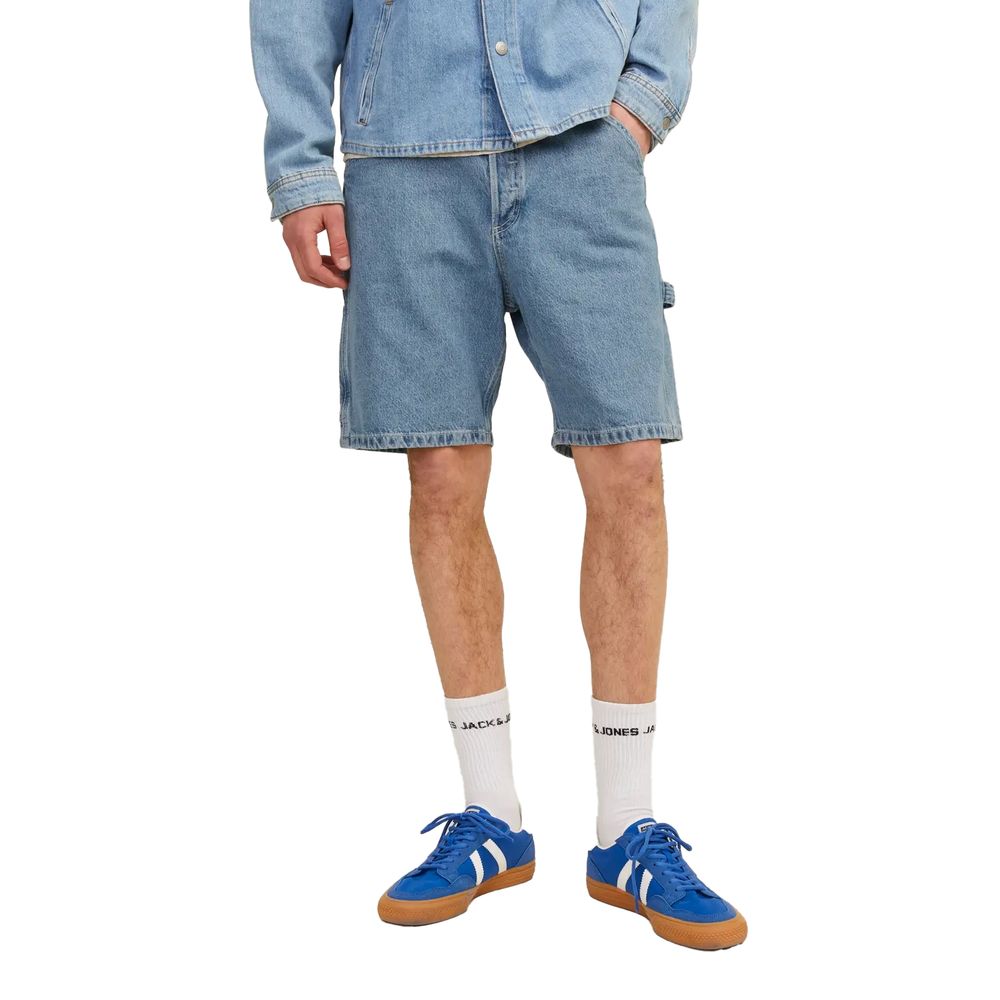 Jack Jones Light Blue Cotton Bermuda Shorts | Regal Royce