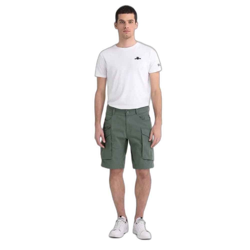 Replay Bicolor Cotton Bermuda Shorts | Regal Royce