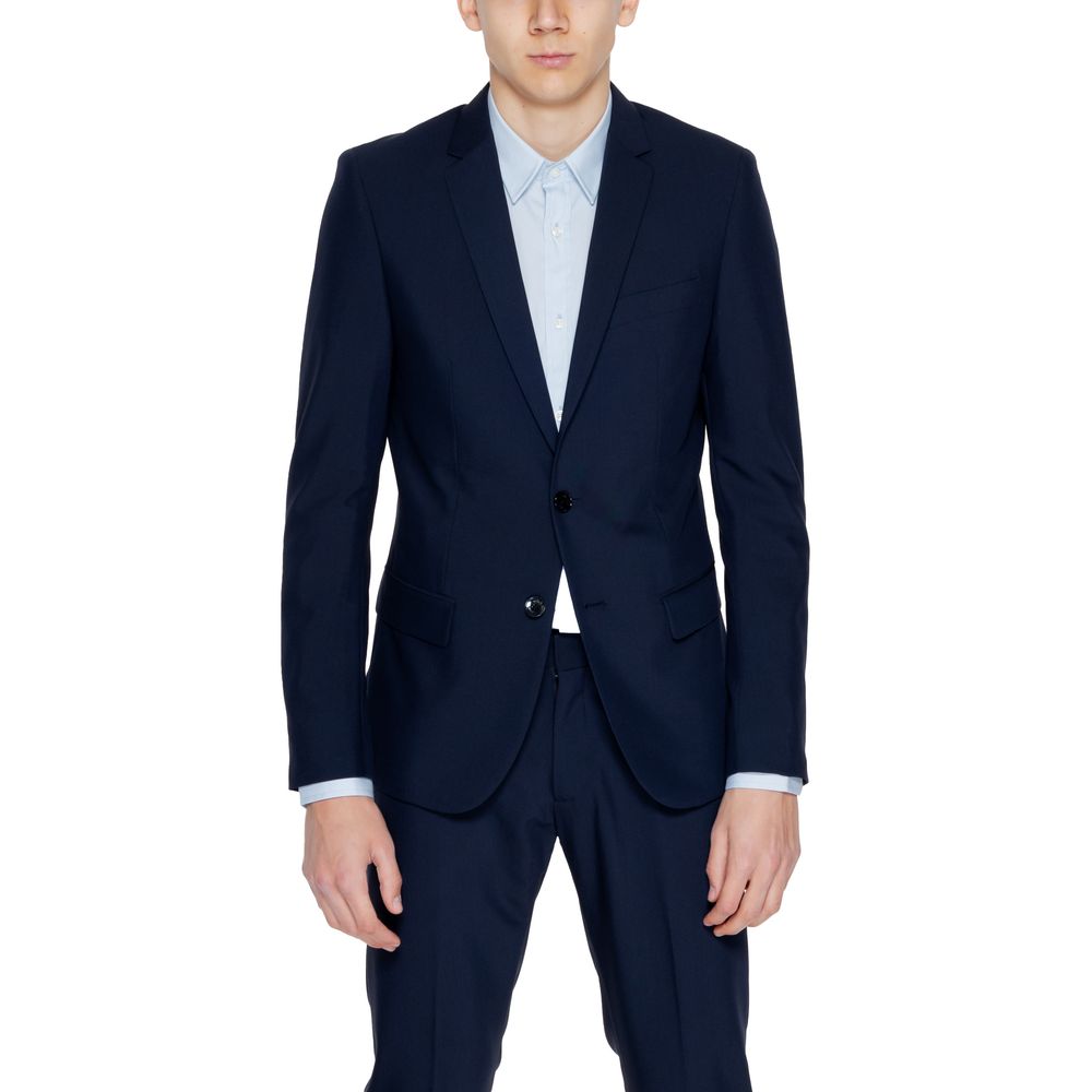 Antony Morato Blue Polyester Blazer | Regal Royce